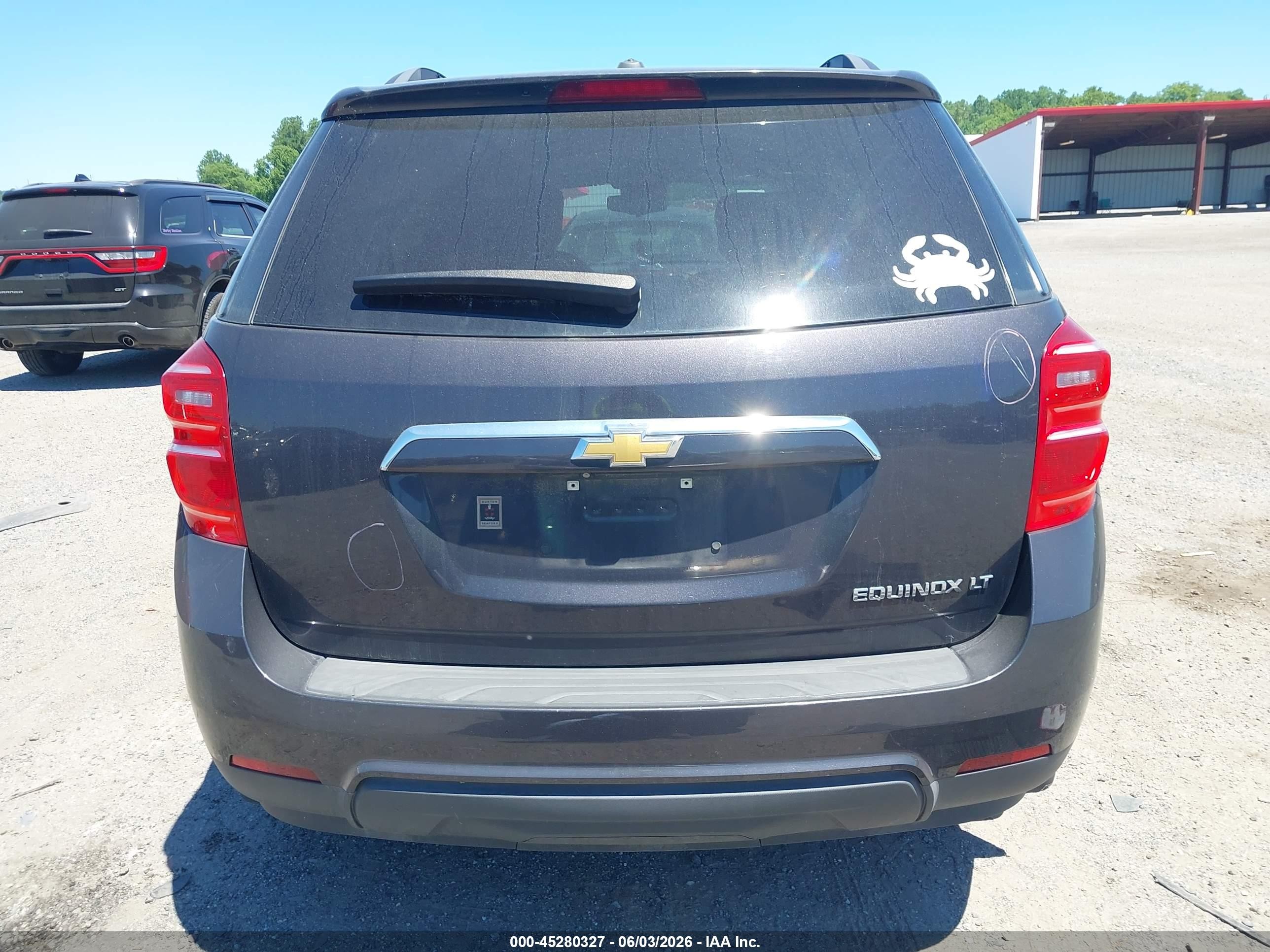 2016 Chevrolet Equinox Lt Gray vin: 2GNALCEK2G6156668