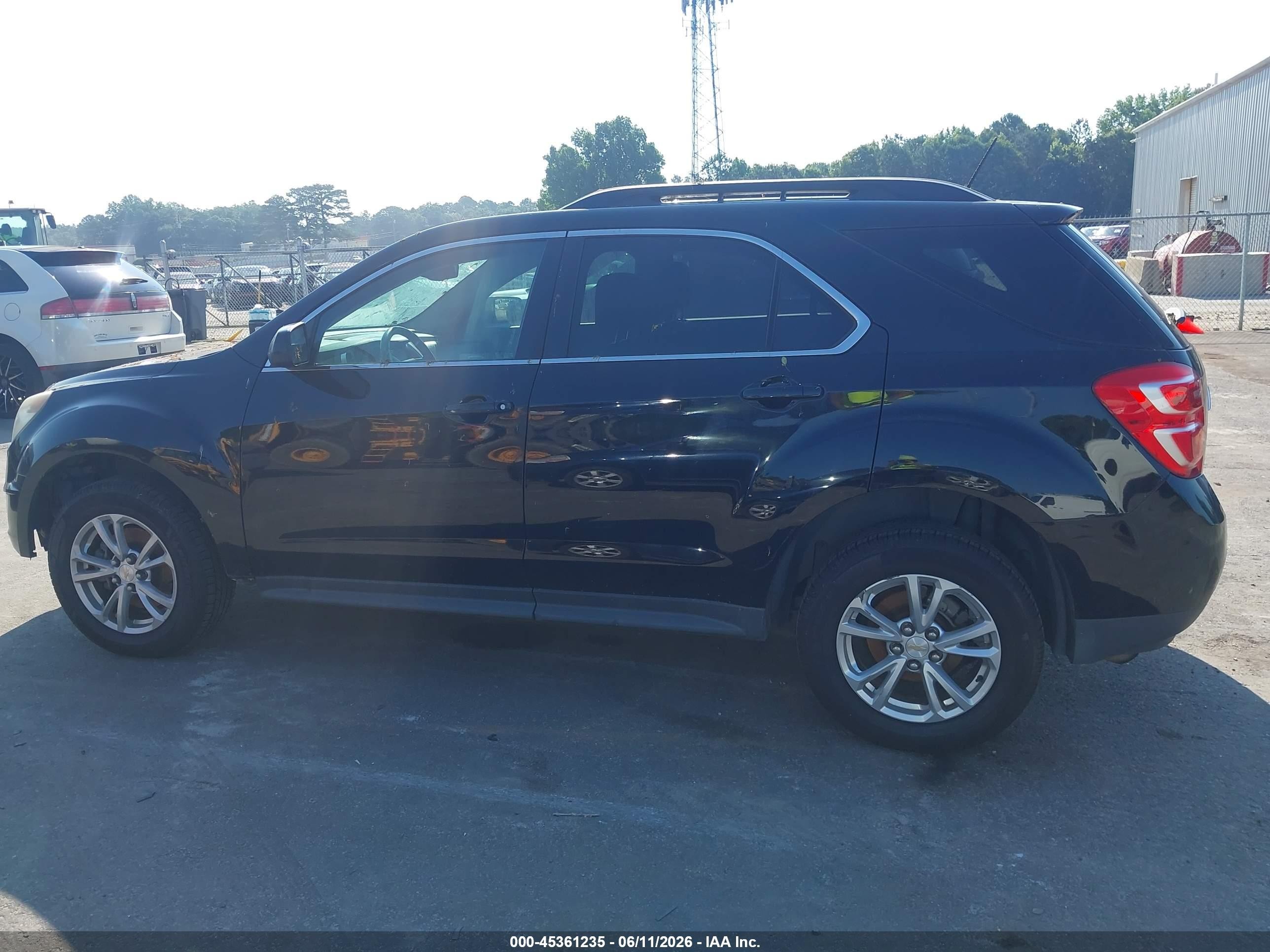 2016 Chevrolet Equinox Lt Black vin: 2GNALCEK3G6122769