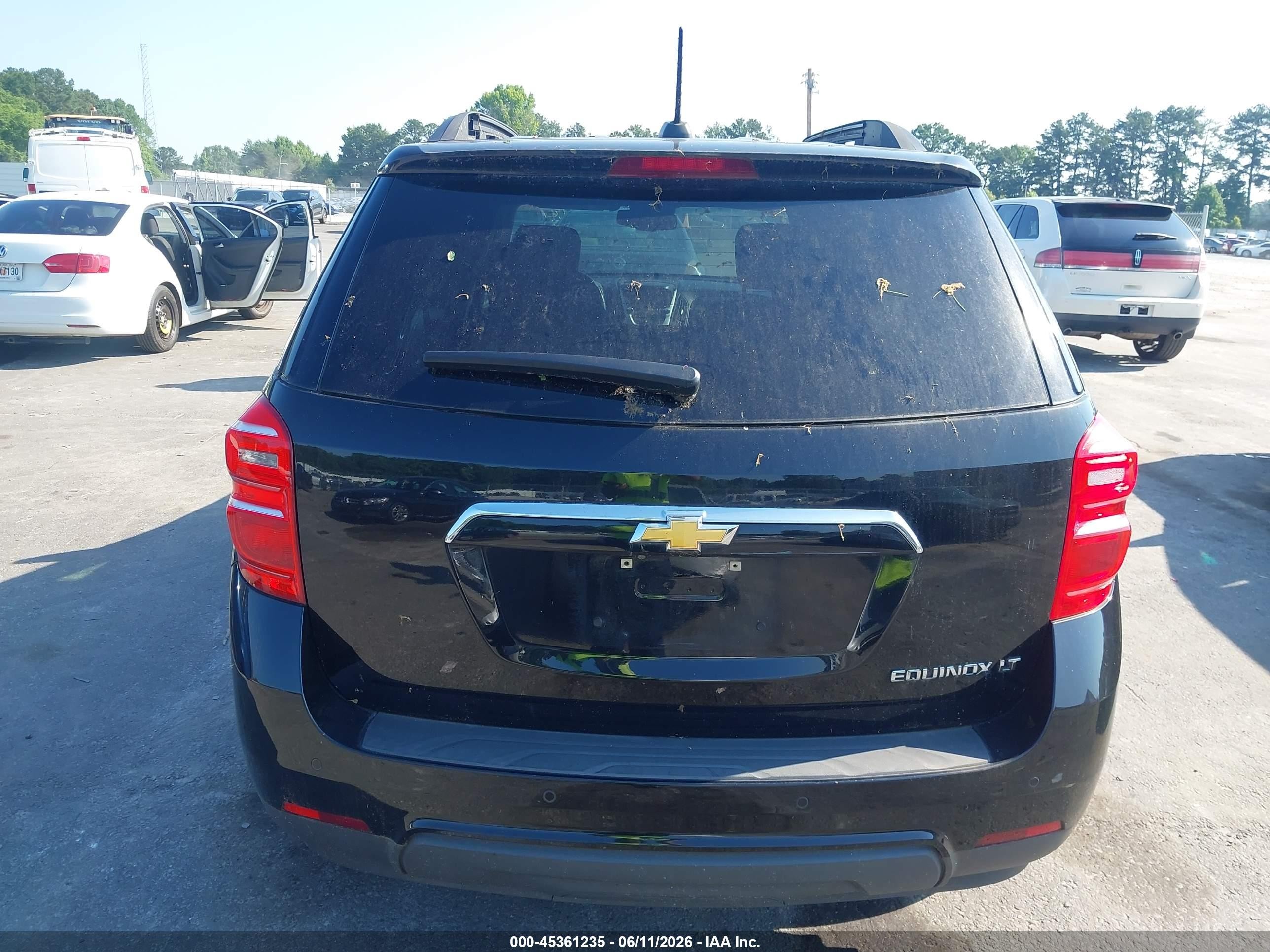 2016 Chevrolet Equinox Lt Black vin: 2GNALCEK3G6122769