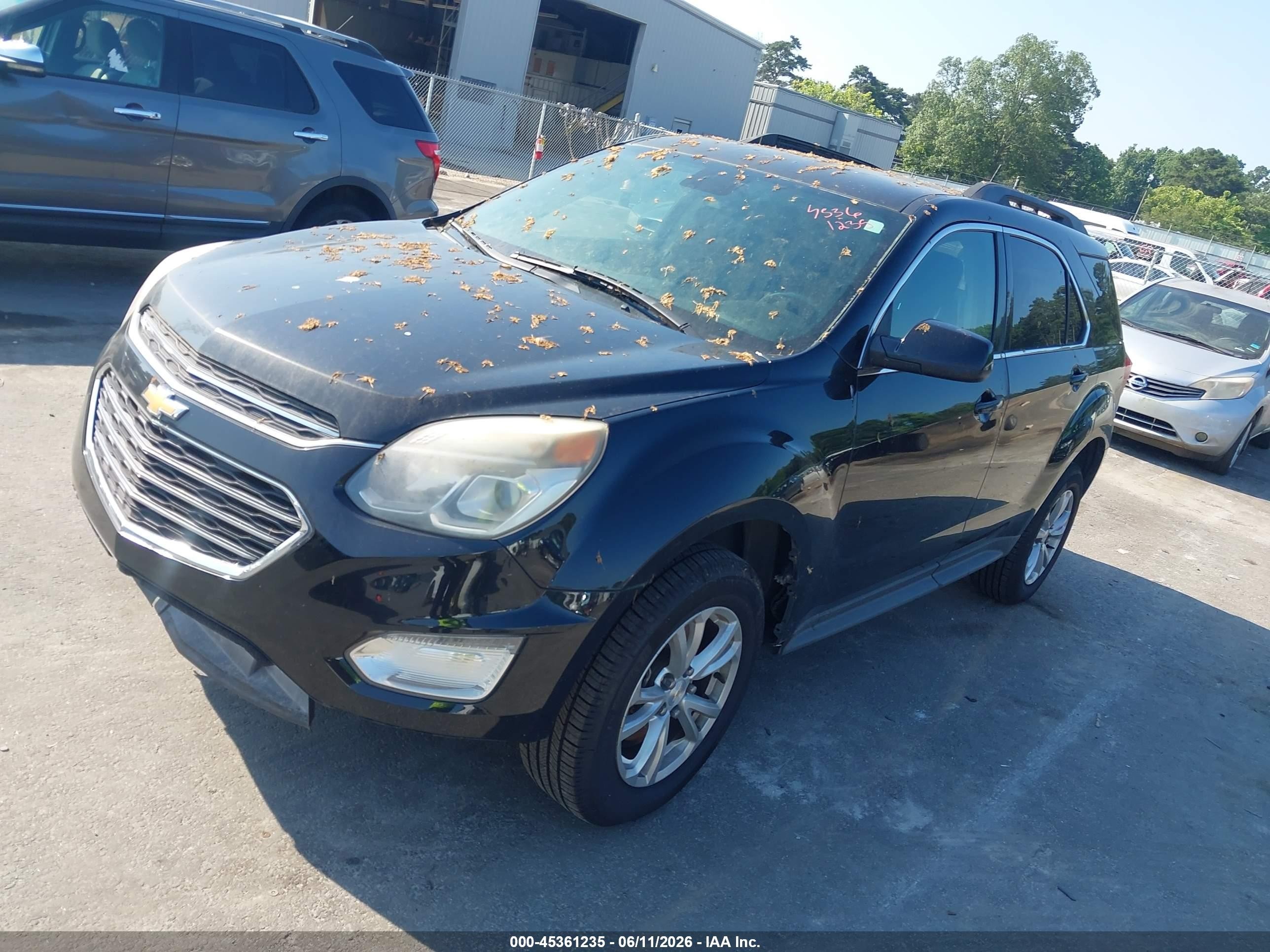 2016 Chevrolet Equinox Lt Black vin: 2GNALCEK3G6122769