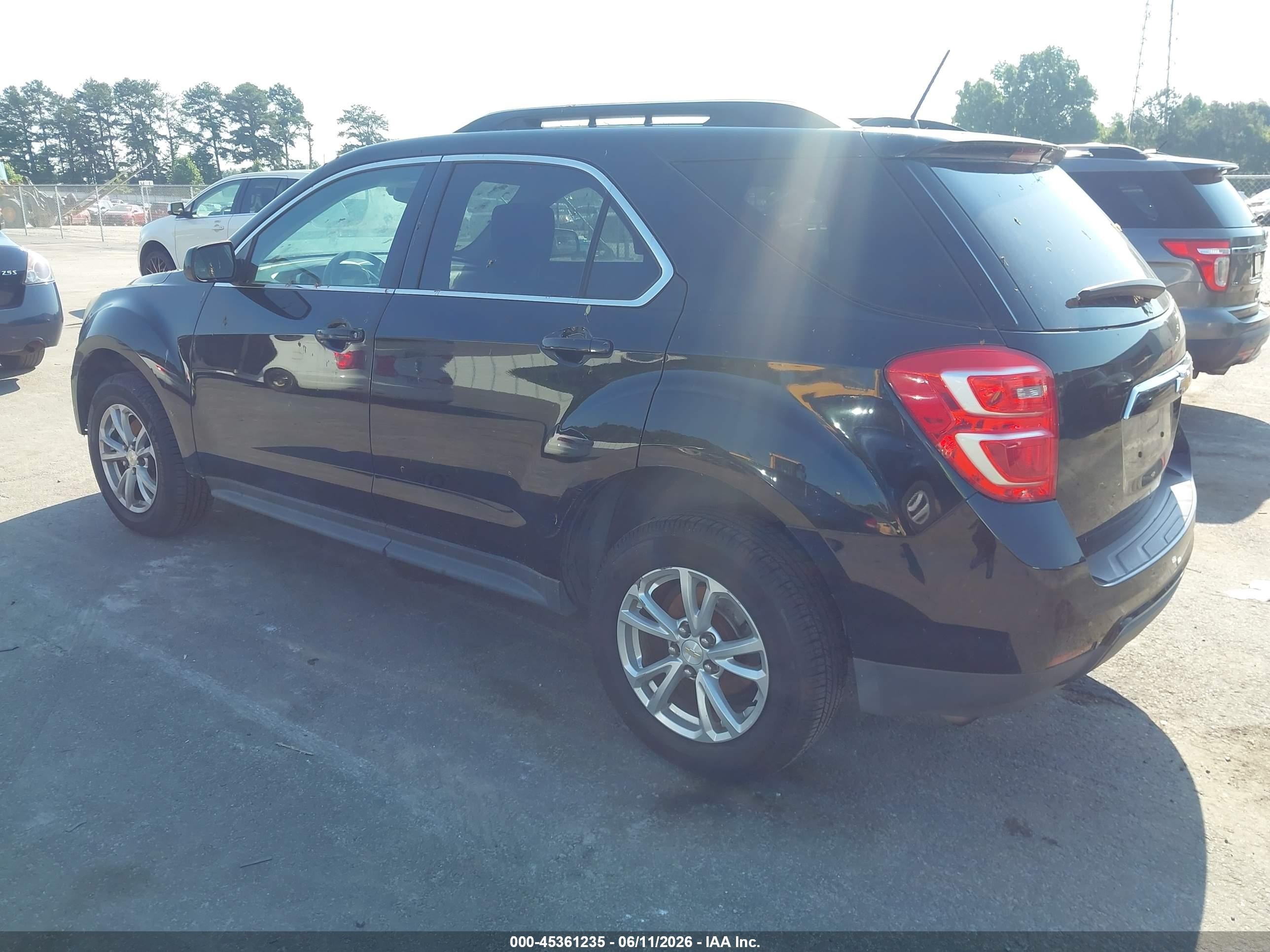 2016 Chevrolet Equinox Lt Black vin: 2GNALCEK3G6122769