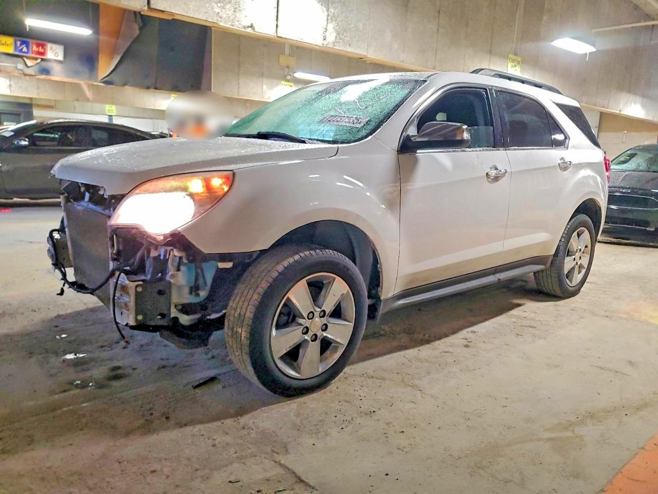 2015 Chevrolet Equinox Lt White vin: 2GNALCEK4F6326222