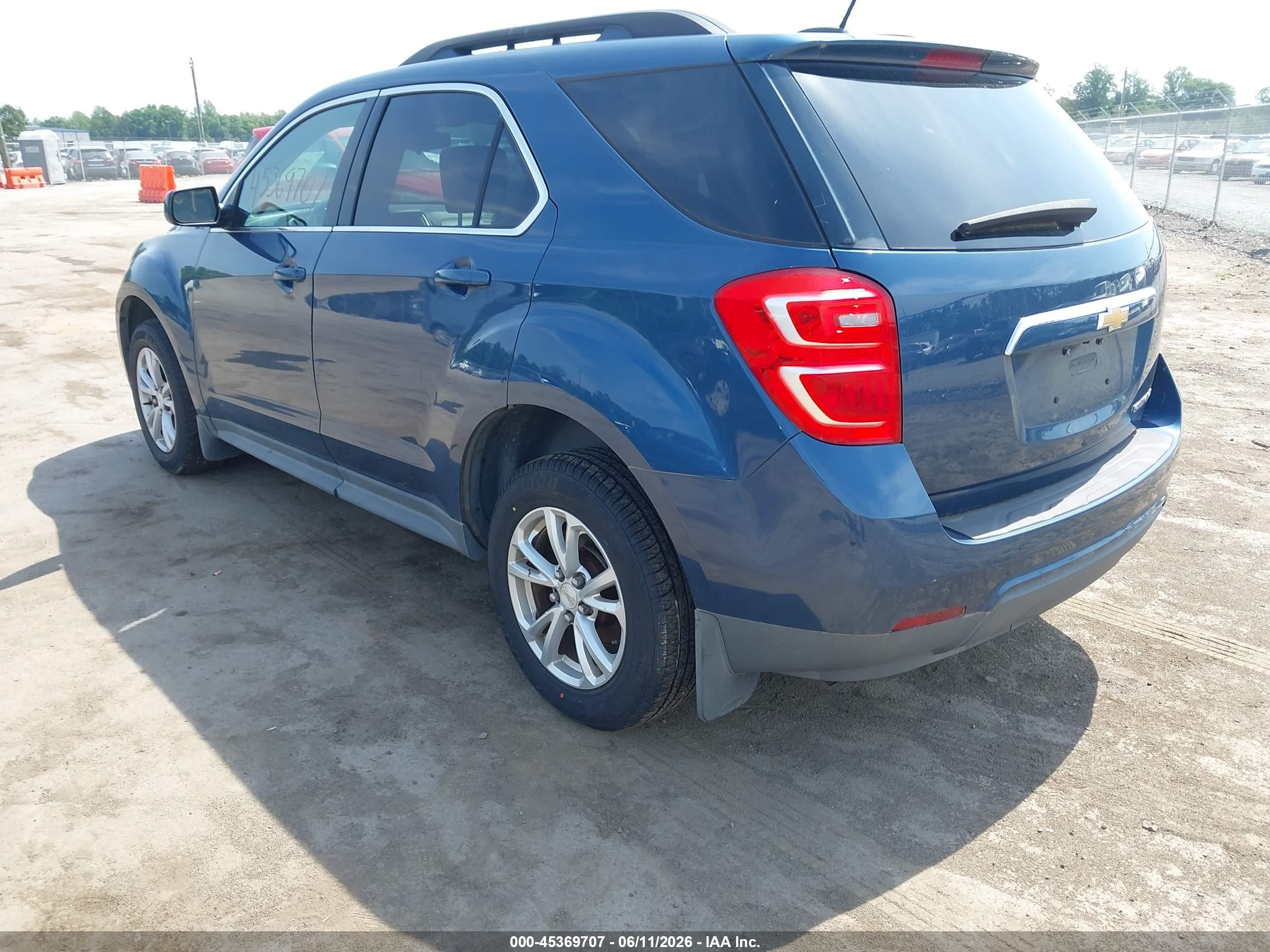 2016 Chevrolet Equinox Lt Blue vin: 2GNALCEK4G6132047