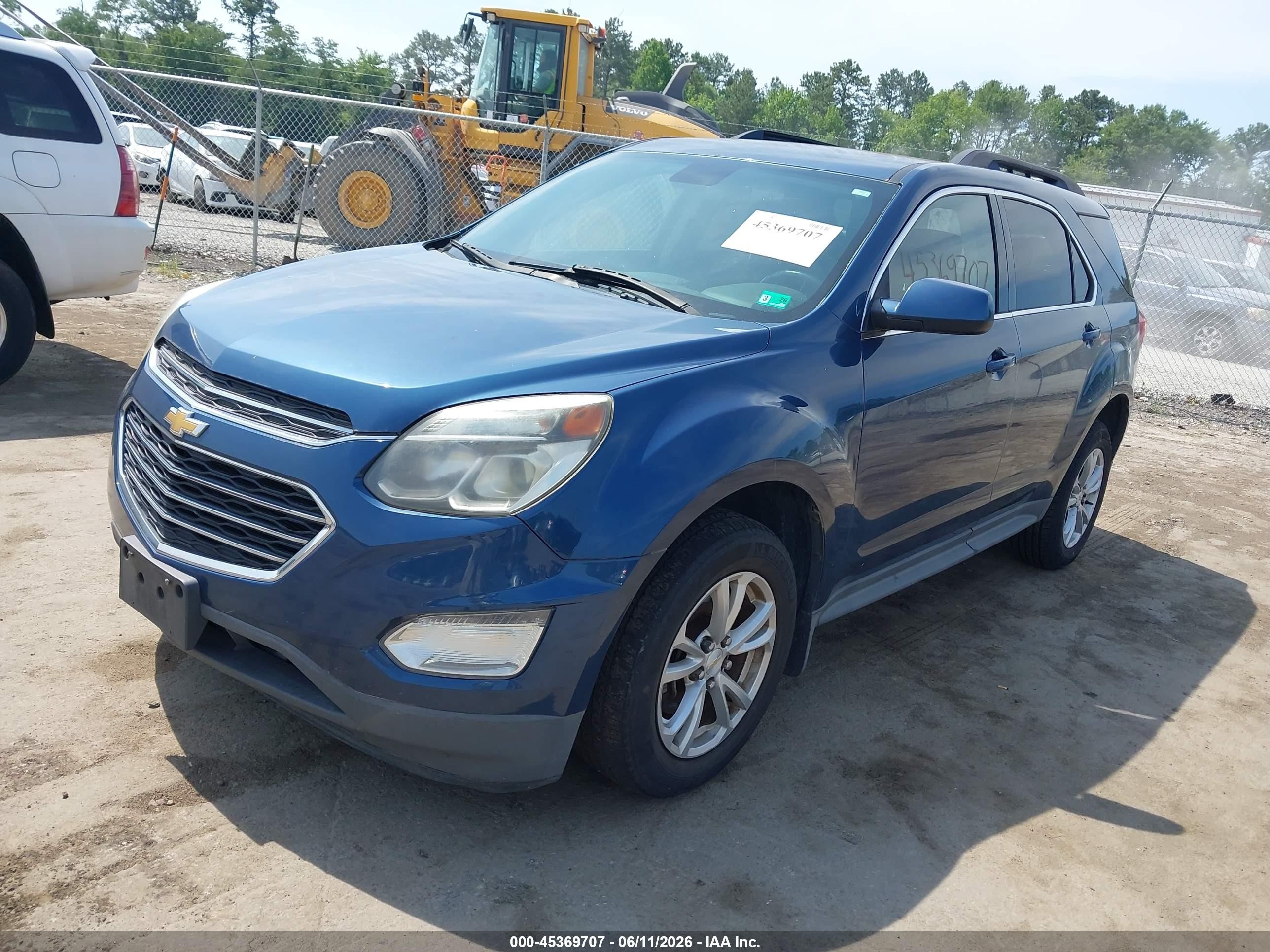 2016 Chevrolet Equinox Lt Blue vin: 2GNALCEK4G6132047