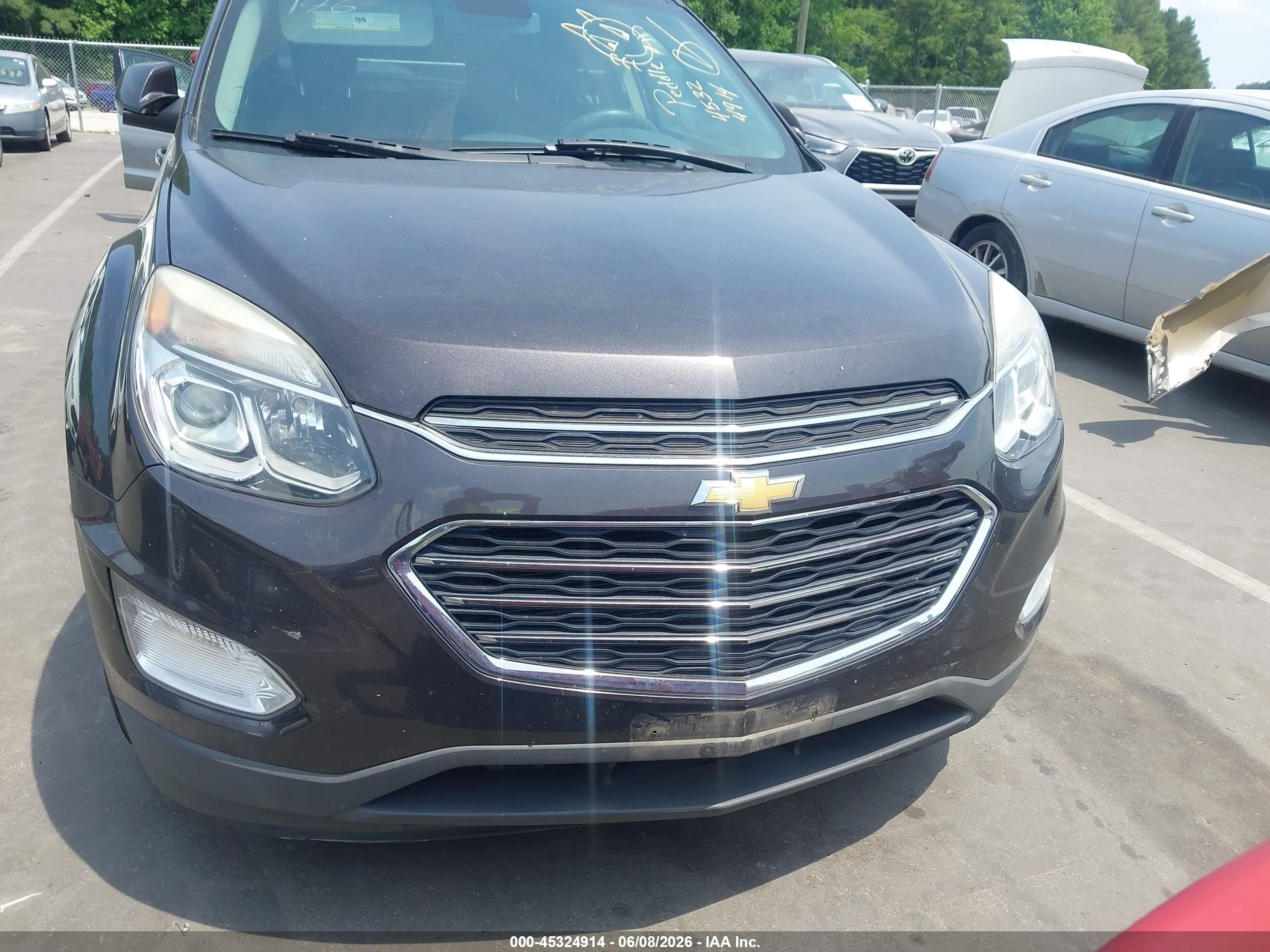 2016 Chevrolet Equinox Lt Gray vin: 2GNALCEK4G6354118