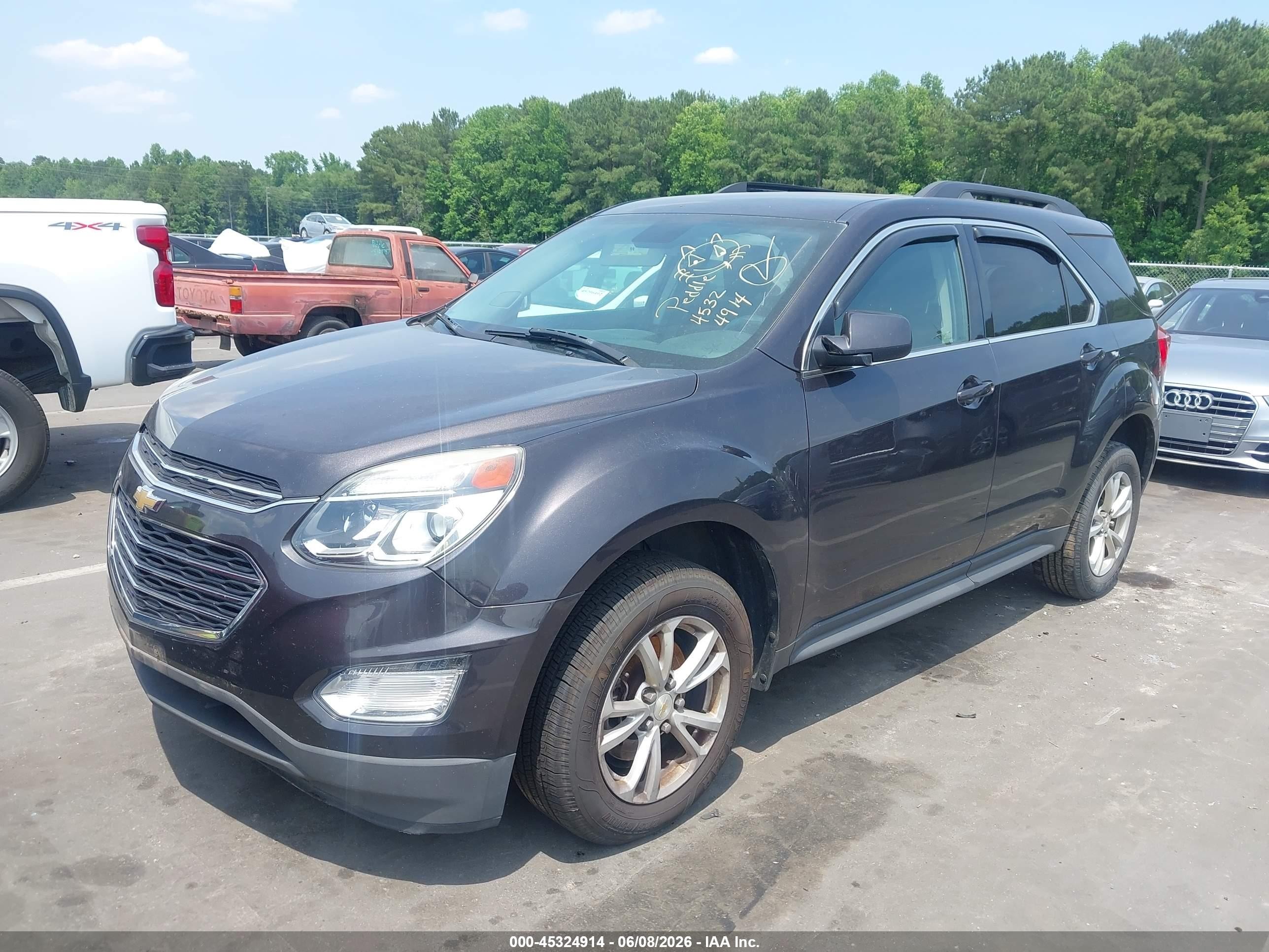 2016 Chevrolet Equinox Lt Gray vin: 2GNALCEK4G6354118