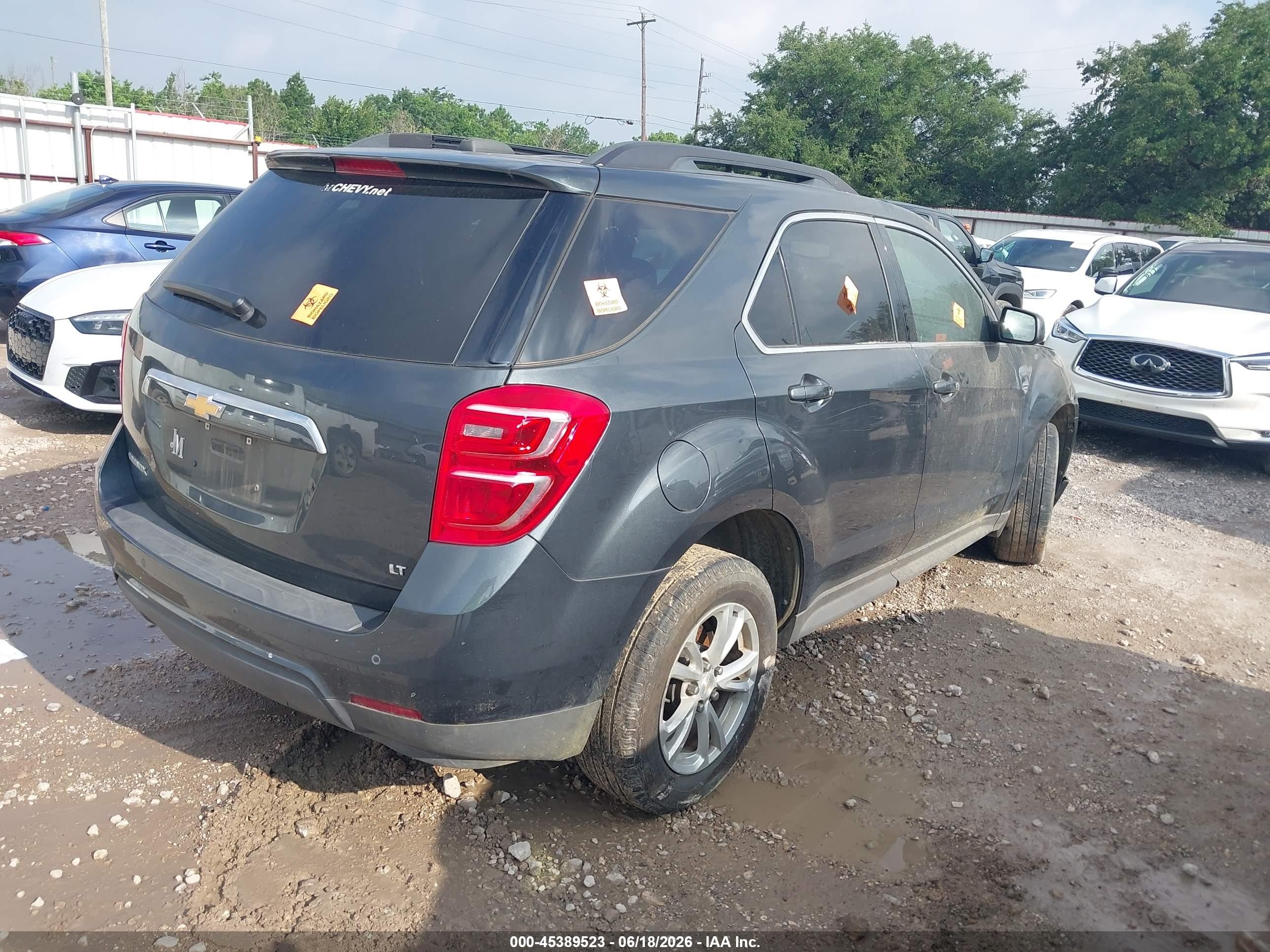 2017 Chevrolet Equinox Lt Black vin: 2GNALCEK4H1538425