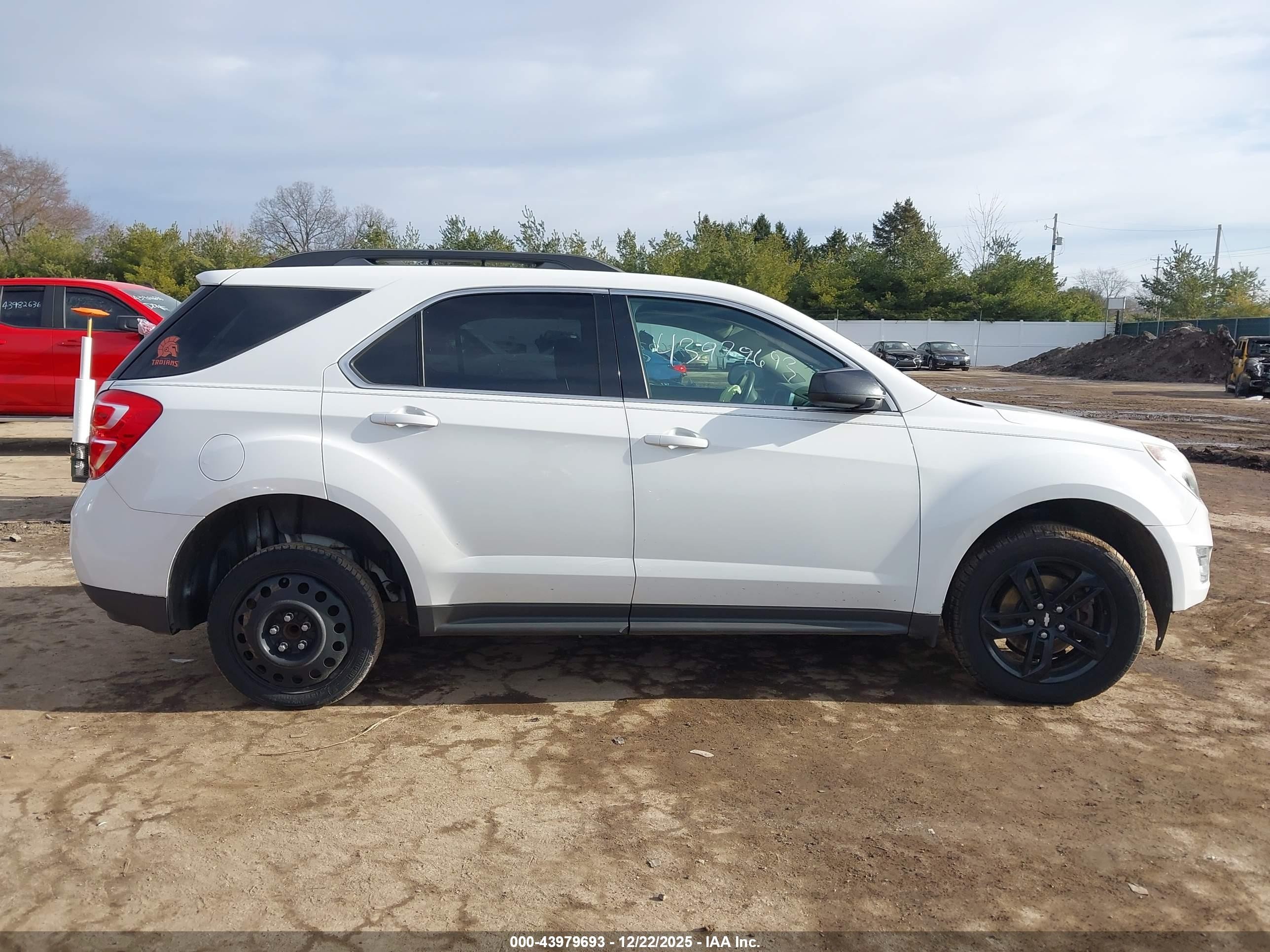 2017 Chevrolet Equinox Lt White vin: 2GNALCEK4H6258085
