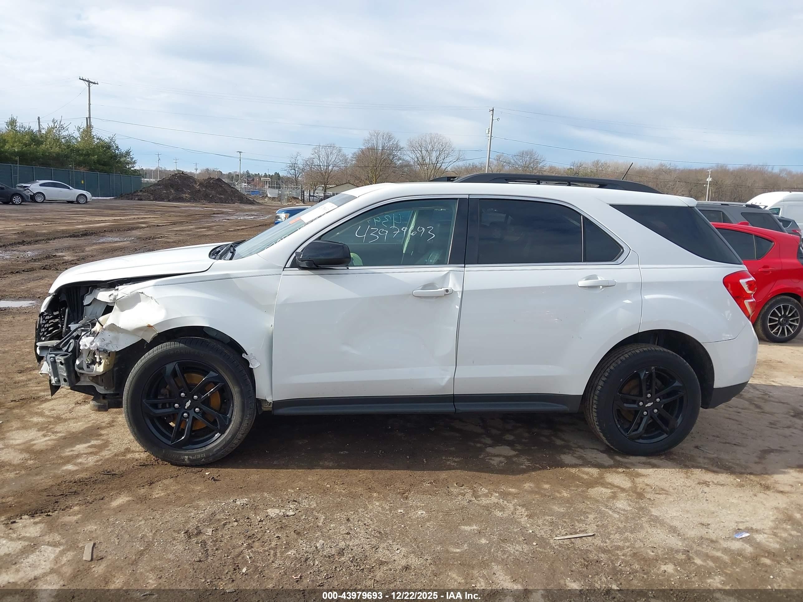 2017 Chevrolet Equinox Lt White vin: 2GNALCEK4H6258085