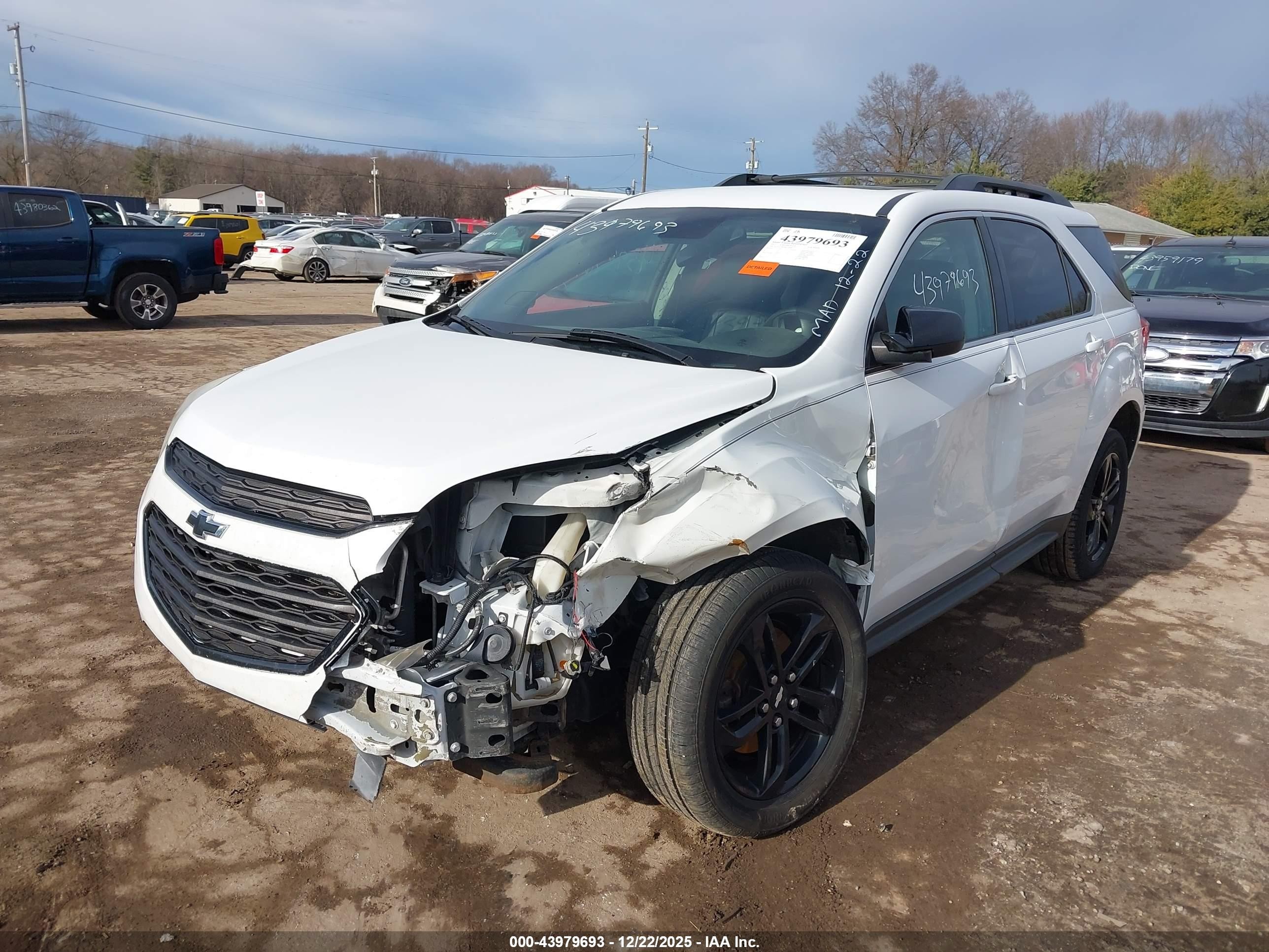 2017 Chevrolet Equinox Lt White vin: 2GNALCEK4H6258085