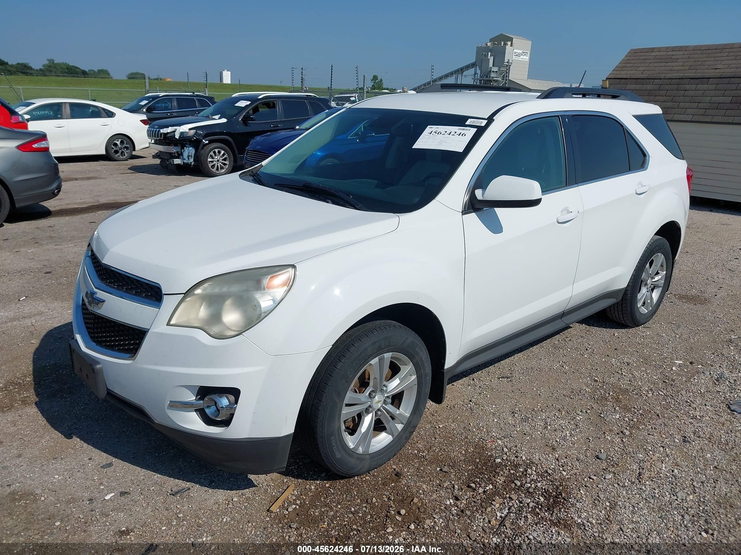 2014 Chevrolet Equinox Lt White vin: 2GNALCEK5E1141172