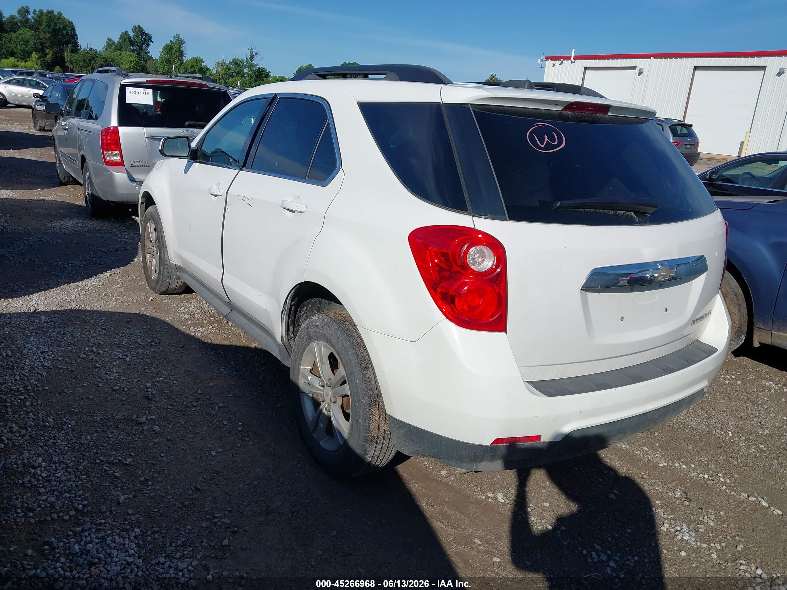 2015 Chevrolet Equinox 2lt White vin: 2GNALCEK5F6294235