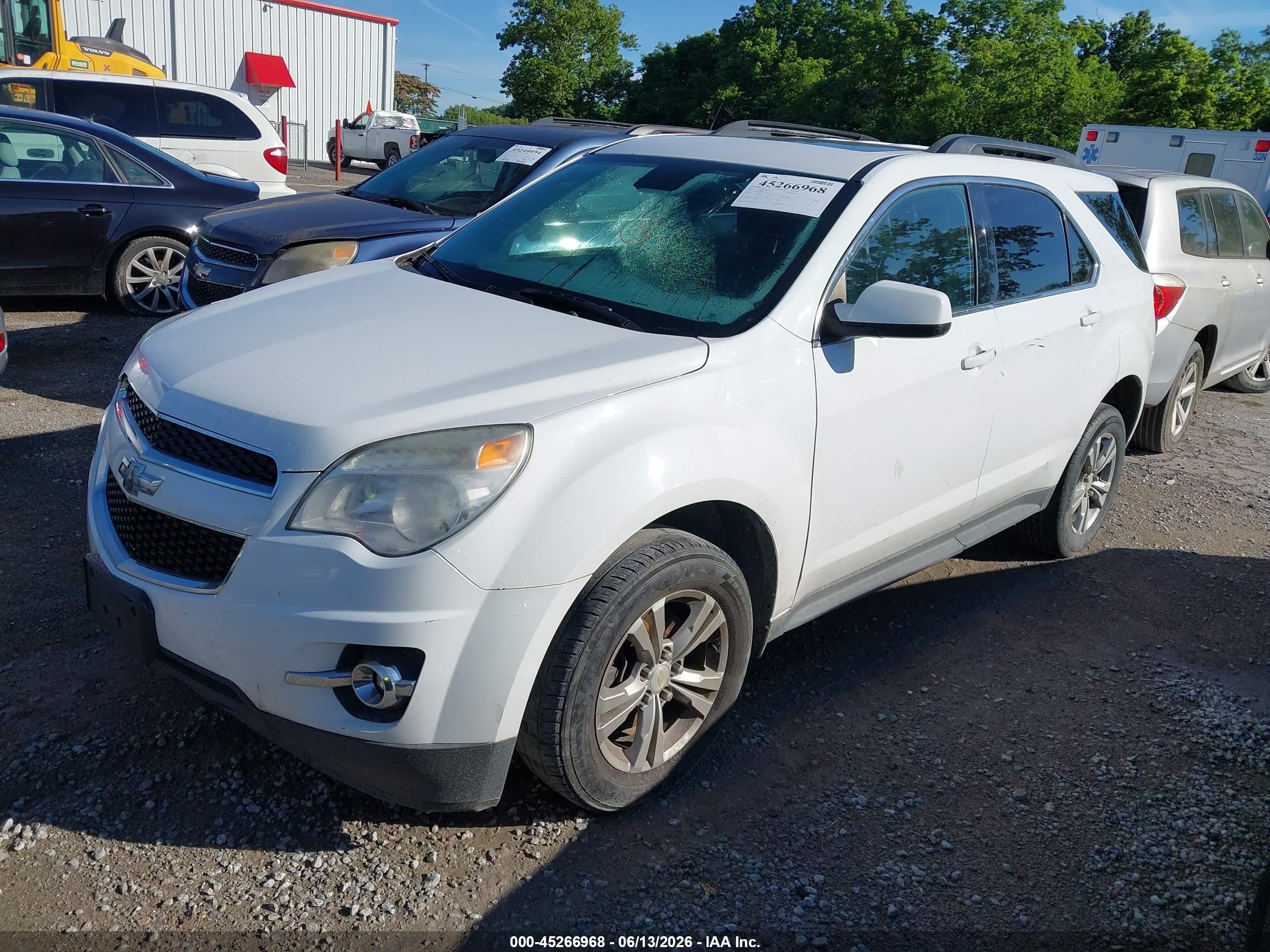 2015 Chevrolet Equinox 2lt White vin: 2GNALCEK5F6294235