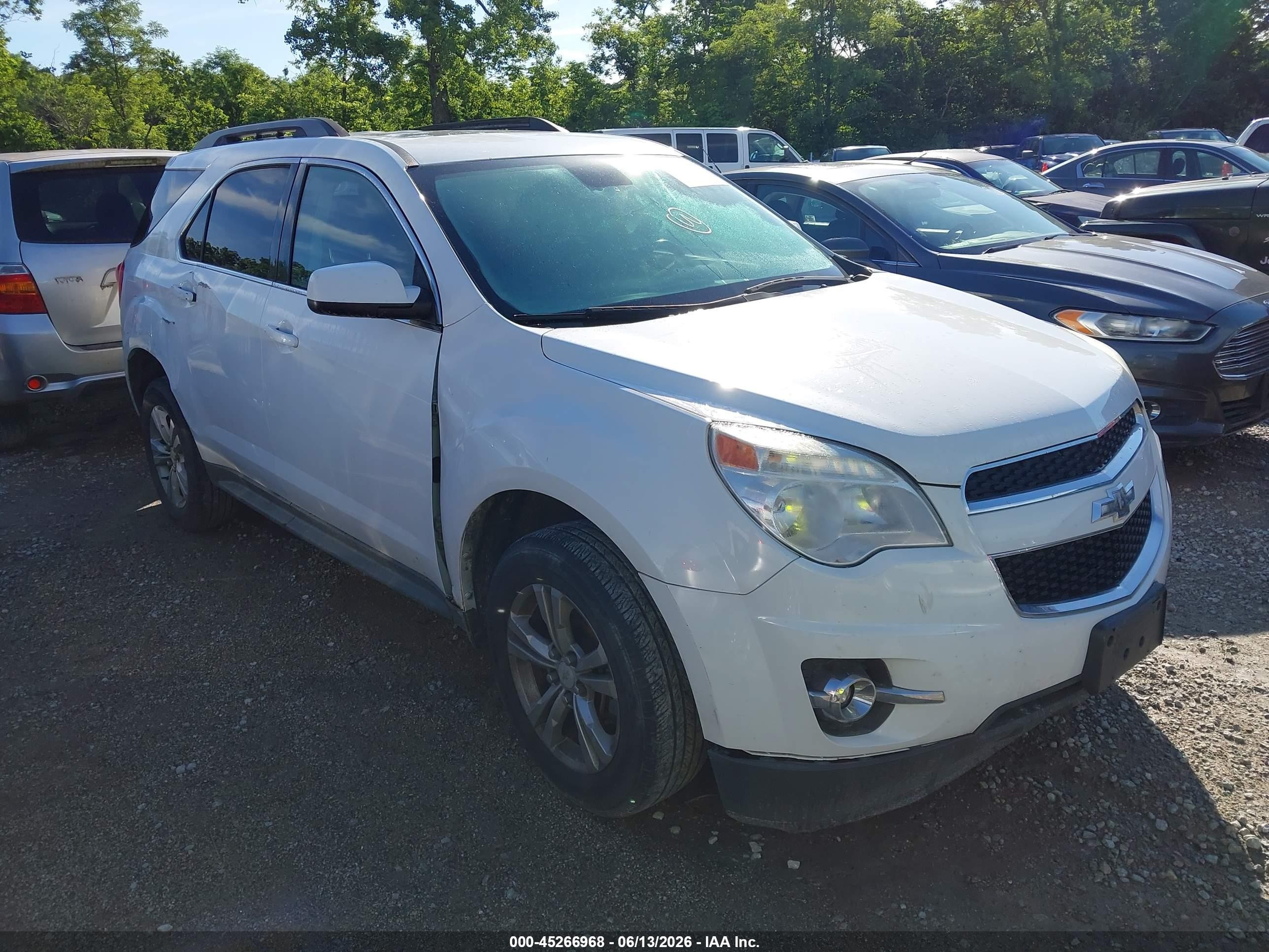 2015 Chevrolet Equinox 2lt White vin: 2GNALCEK5F6294235