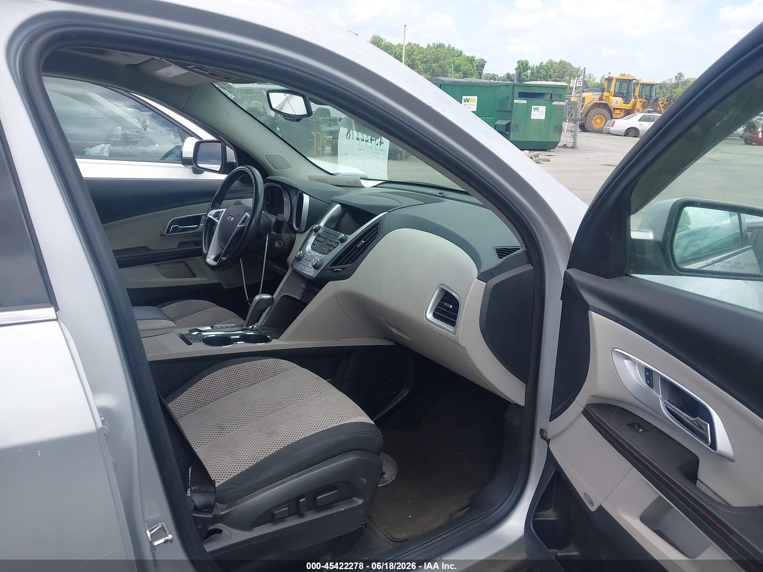 2015 Chevrolet Equinox Lt Silver vin: 2GNALCEK5F6302933