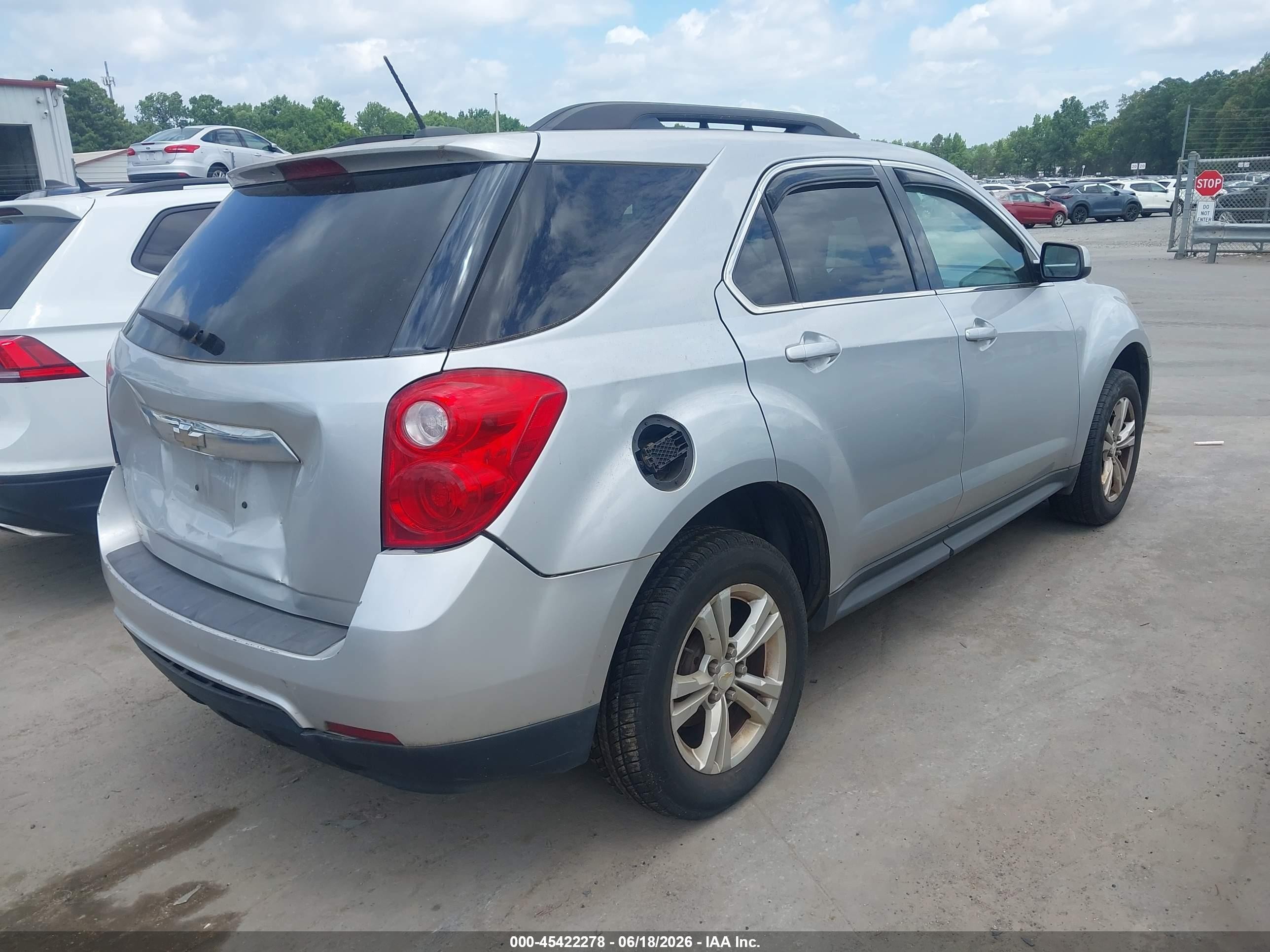 2015 Chevrolet Equinox Lt Silver vin: 2GNALCEK5F6302933