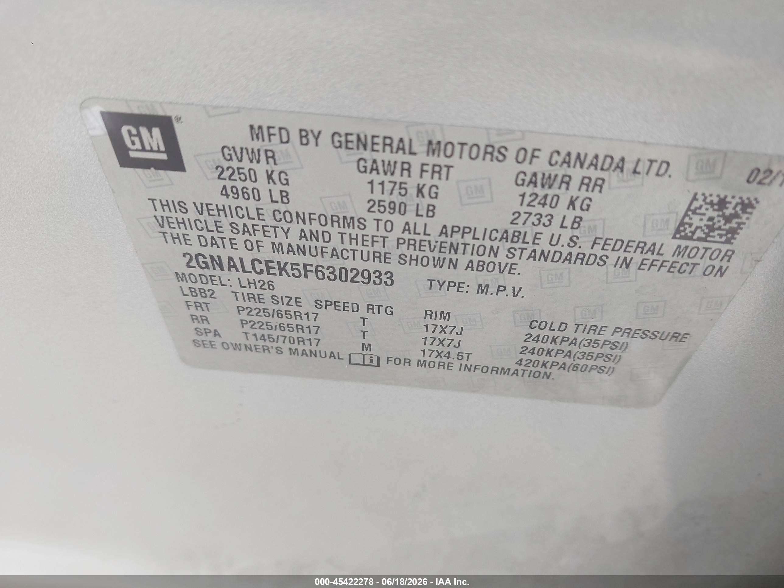 2015 Chevrolet Equinox Lt Silver vin: 2GNALCEK5F6302933