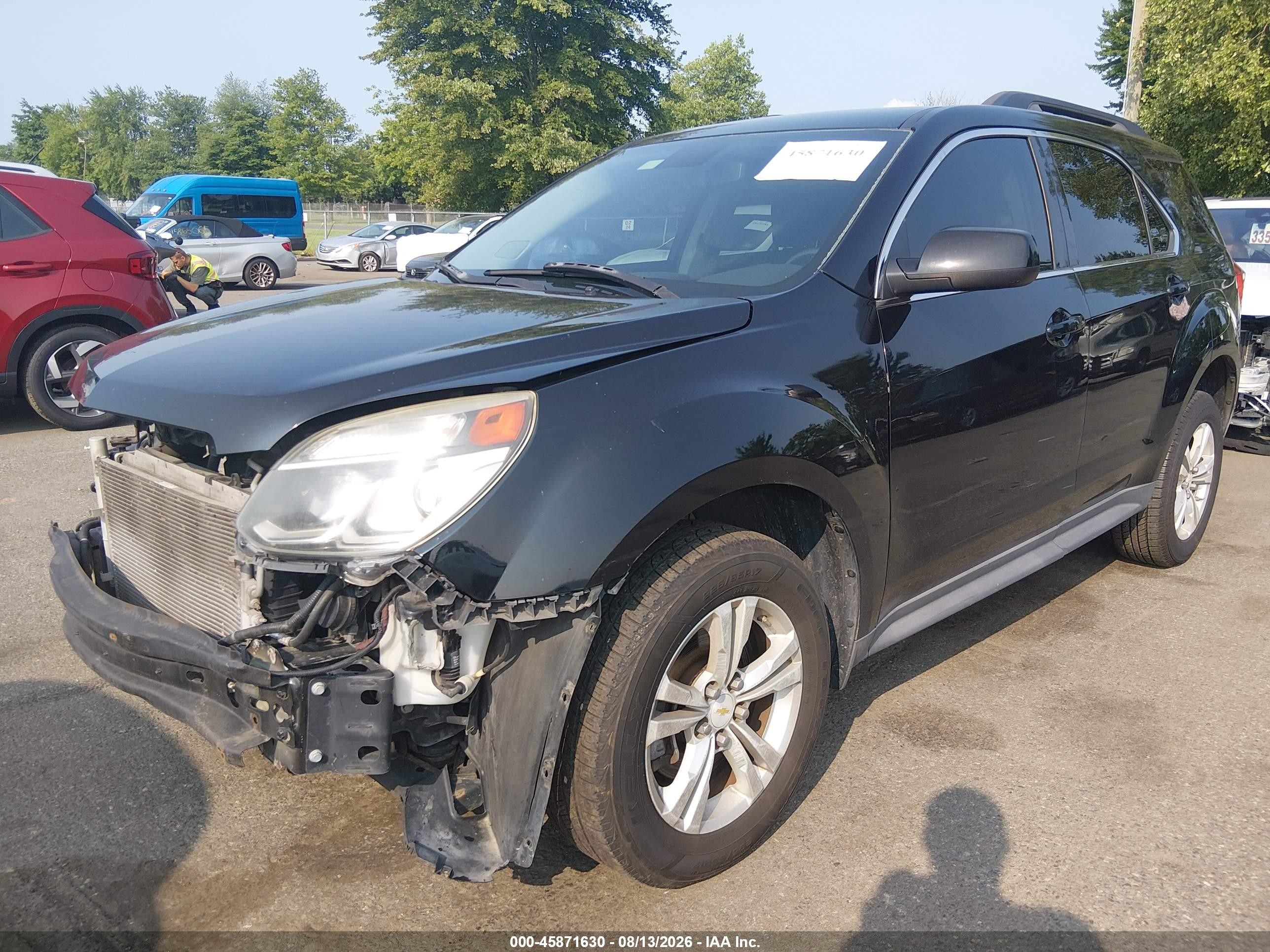 2016 Chevrolet Equinox Lt Черный vin: 2GNALCEK5G6249636