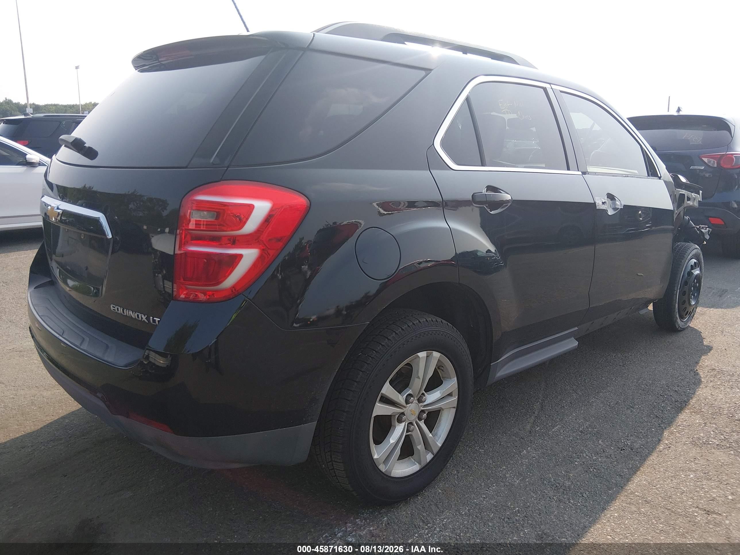 2016 Chevrolet Equinox Lt Черный vin: 2GNALCEK5G6249636
