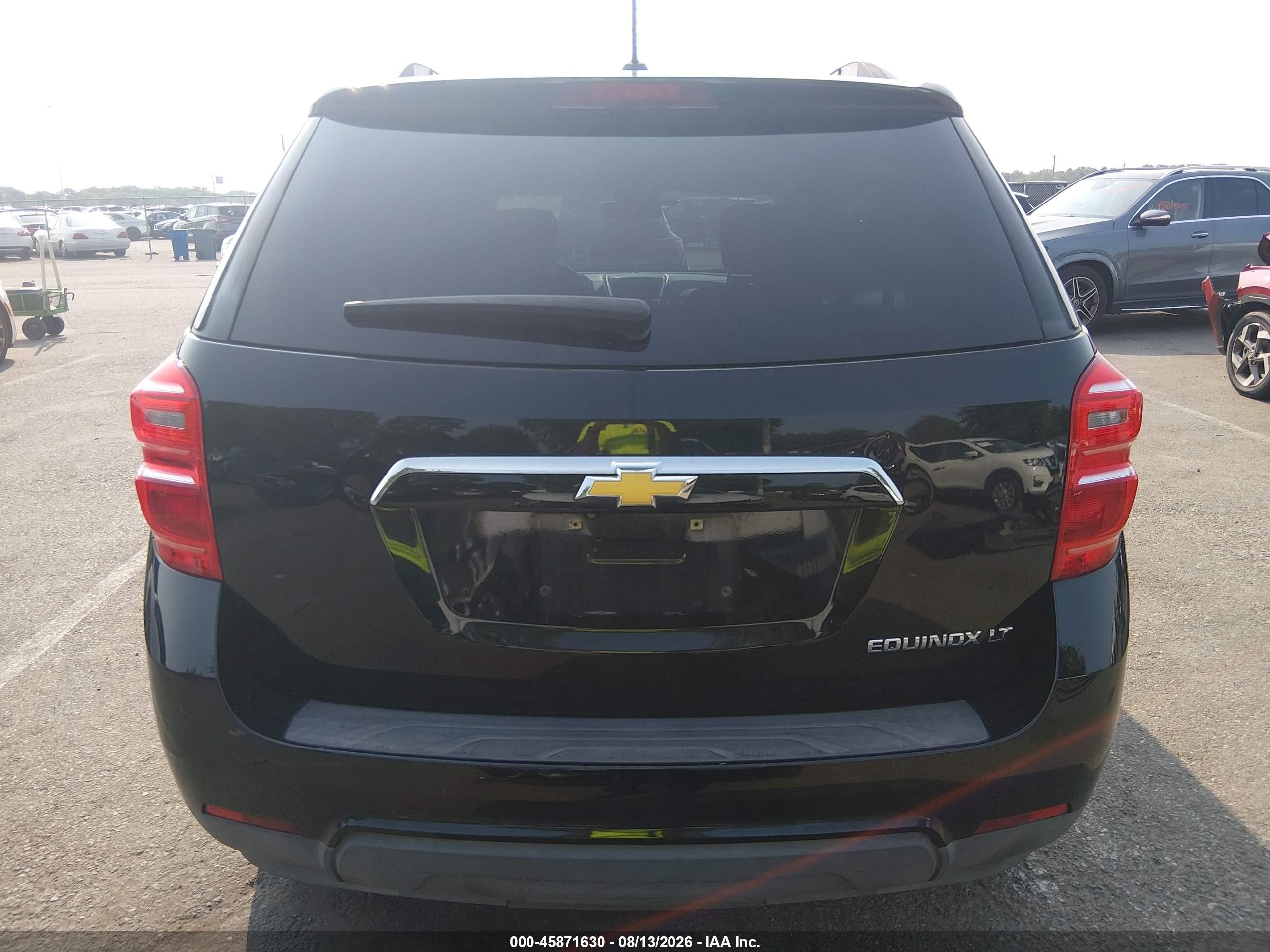 2016 Chevrolet Equinox Lt Черный vin: 2GNALCEK5G6249636