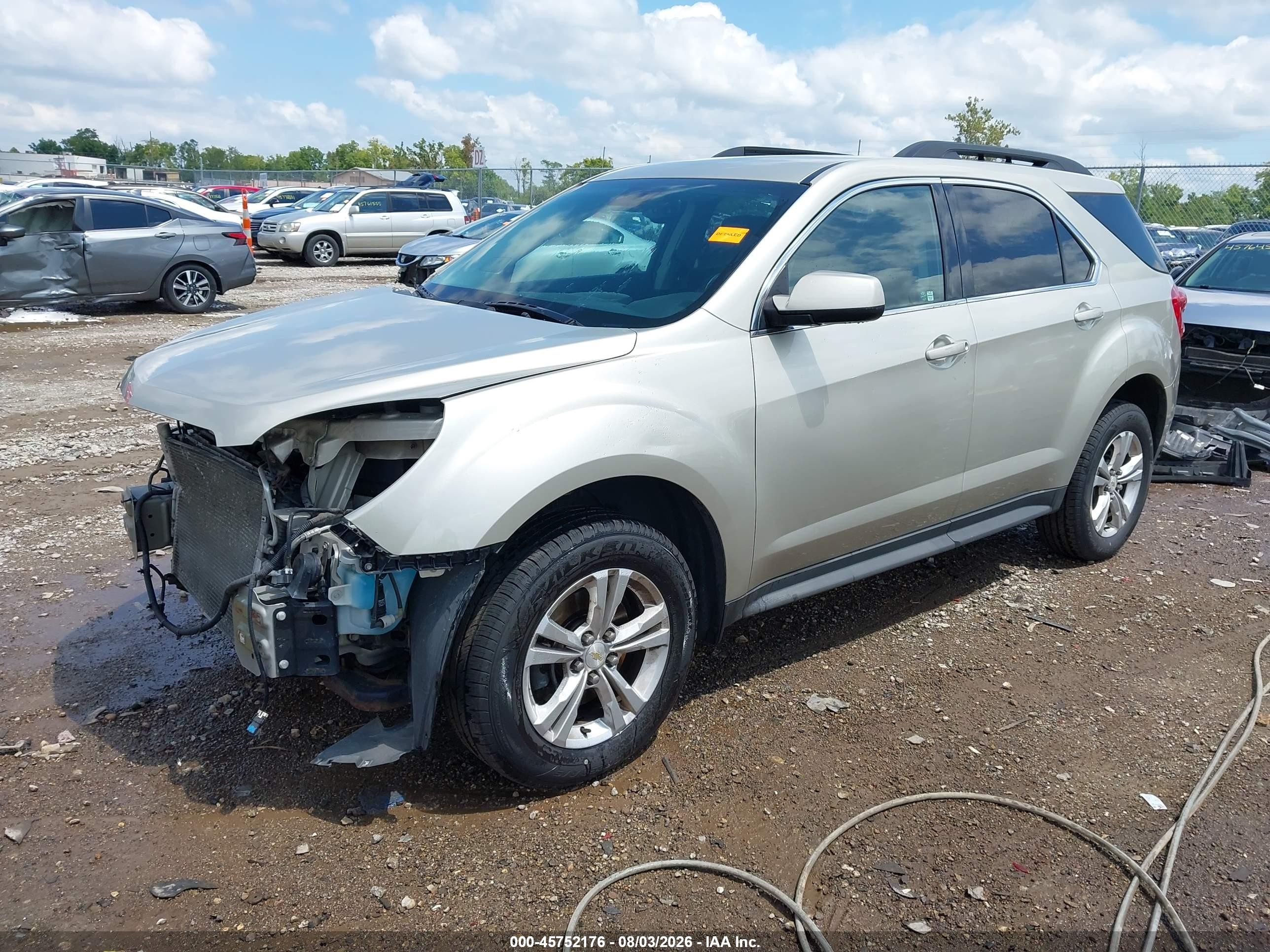 2014 Chevrolet Equinox Lt Золотой vin: 2GNALCEK6E6156816