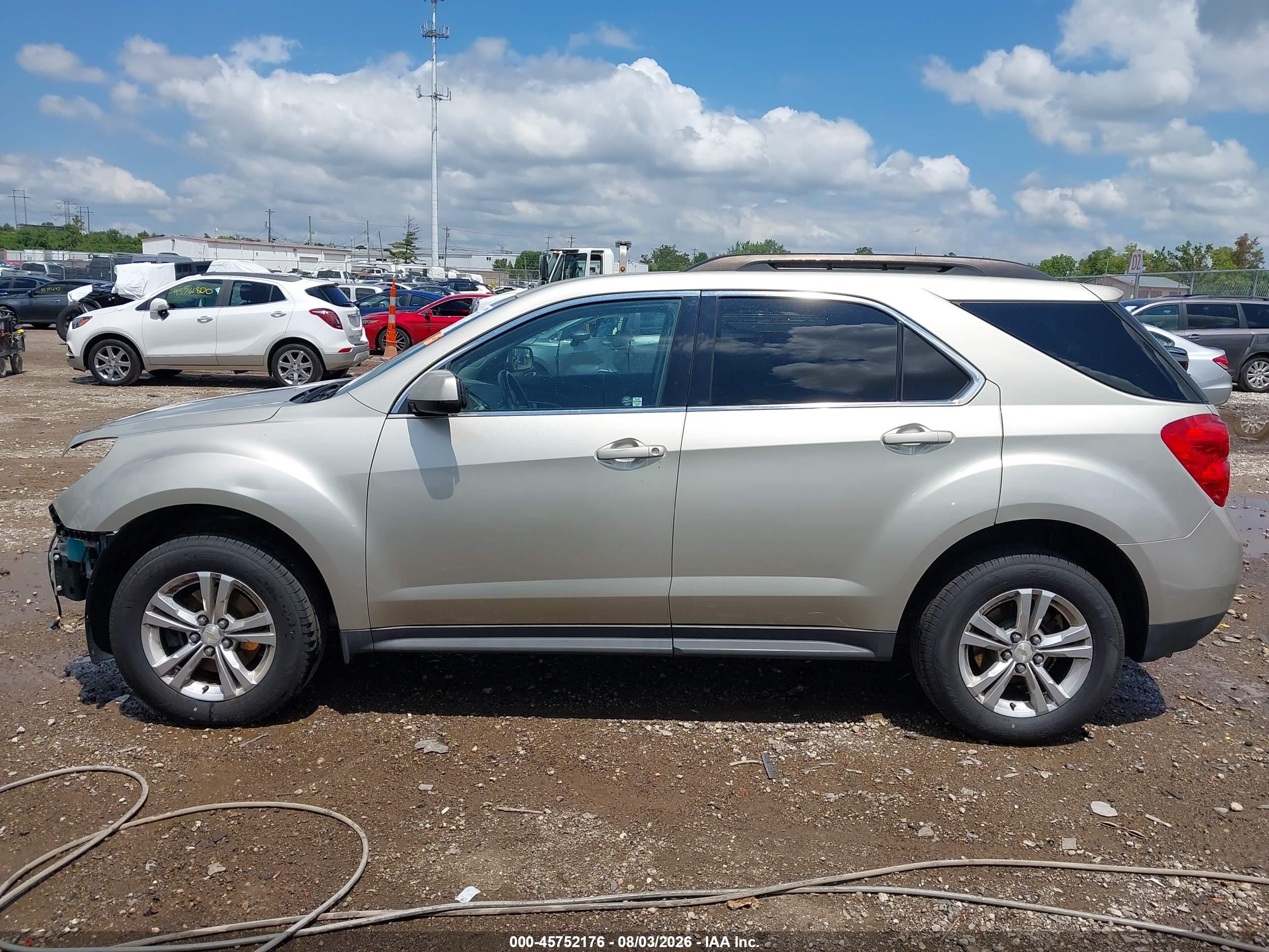 2014 Chevrolet Equinox Lt Золотой vin: 2GNALCEK6E6156816