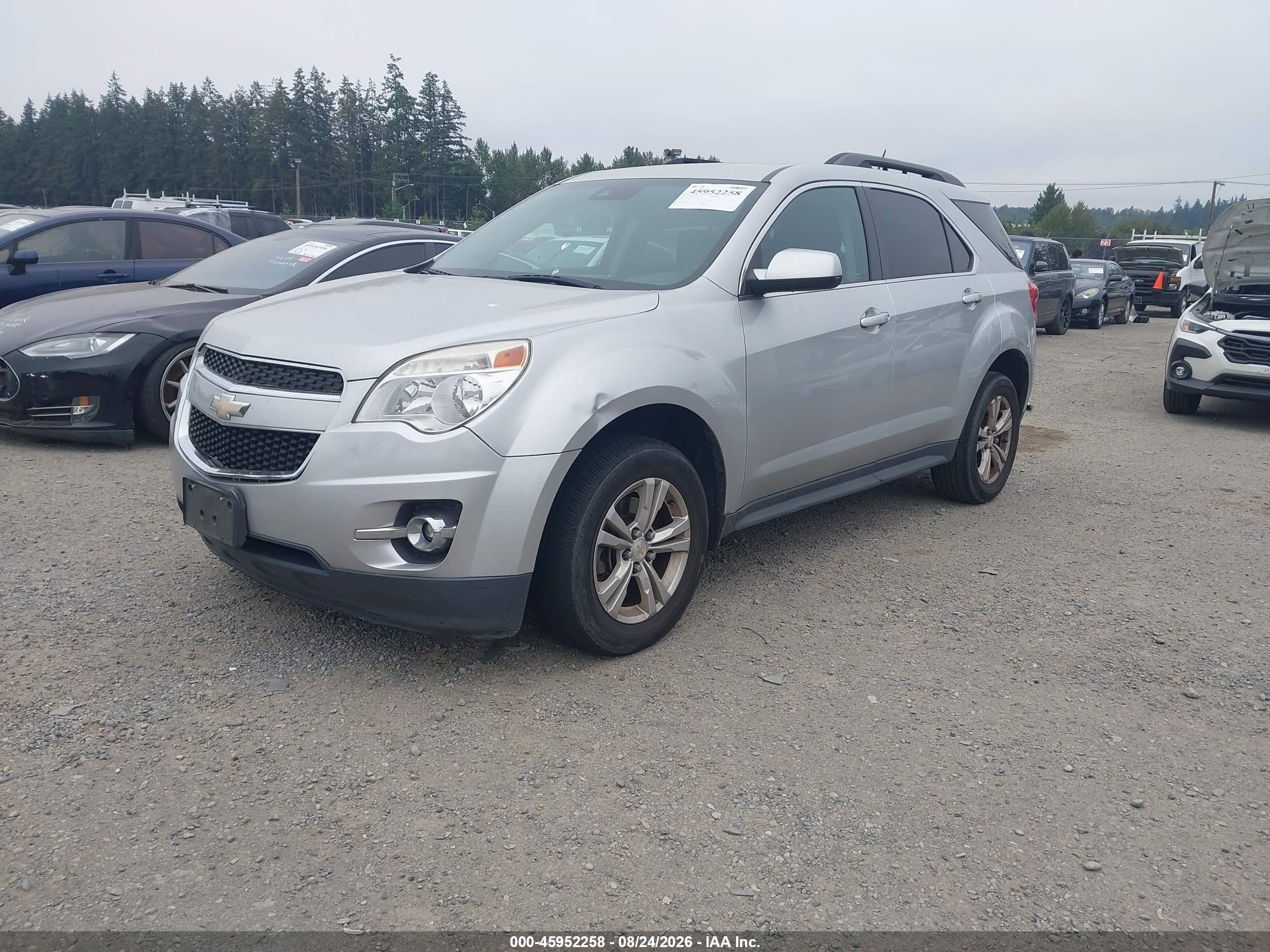 2015 Chevrolet Equinox 2lt Silver vin: 2GNALCEK6F1148746