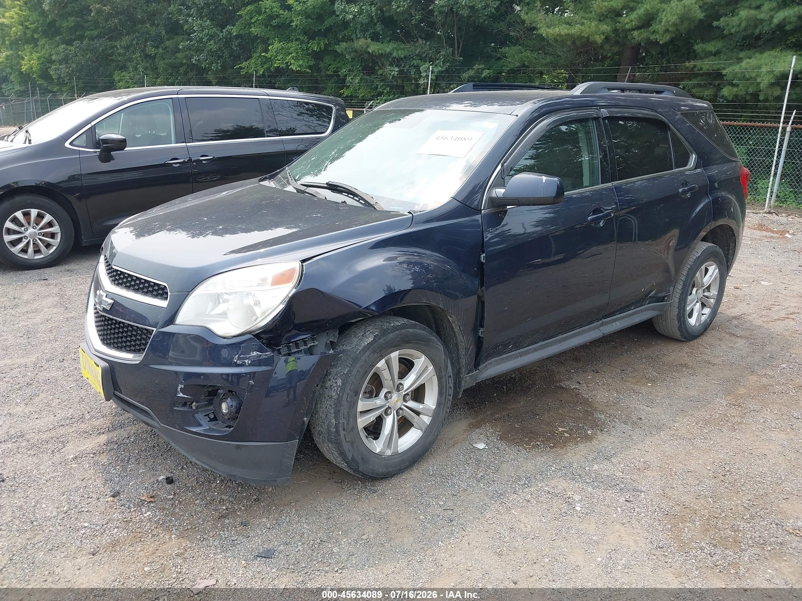 2015 Chevrolet Equinox Lt Blue vin: 2GNALCEK6F6426371