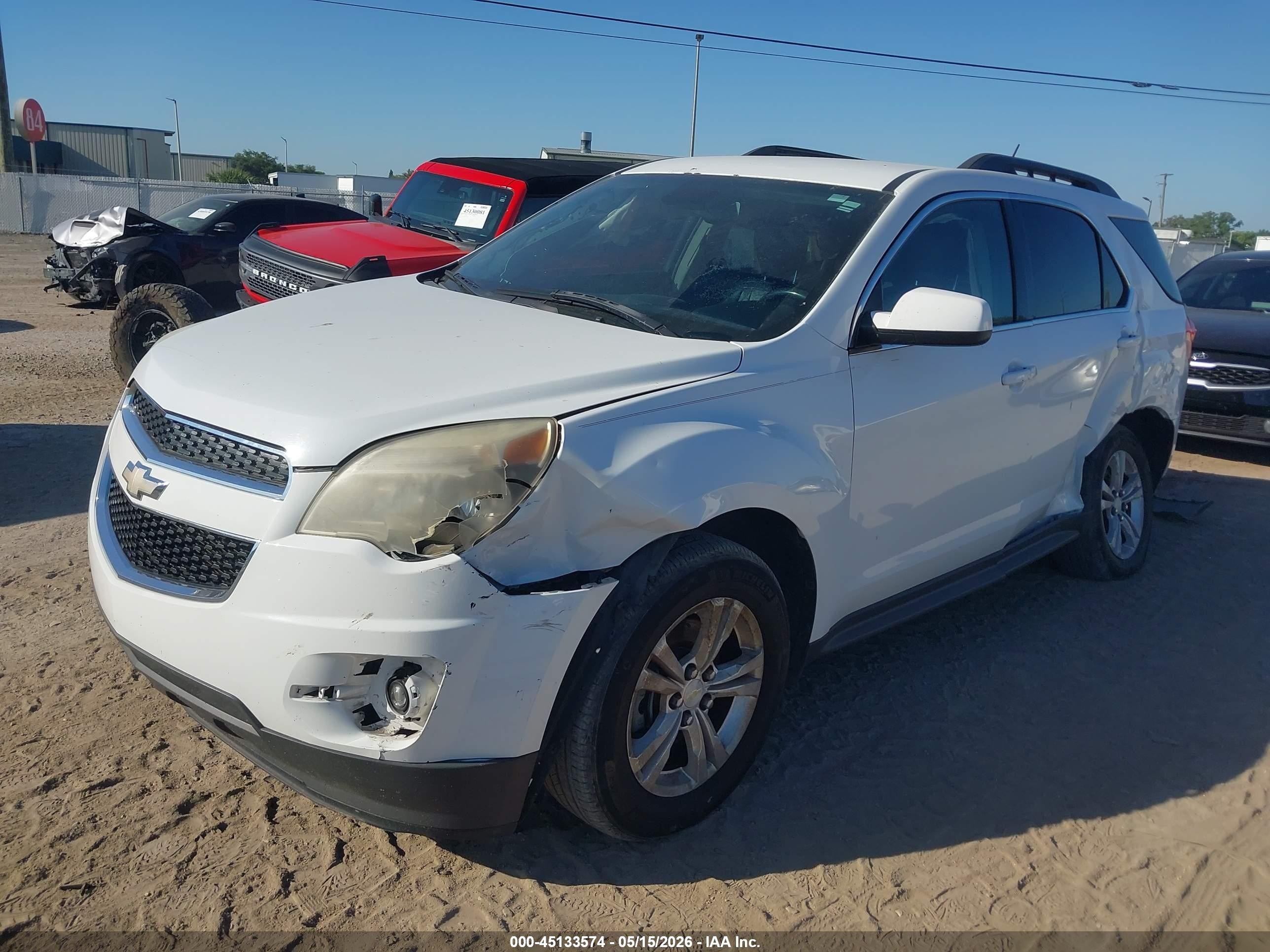 2014 Chevrolet Equinox 2lt White vin: 2GNALCEK7E6107737