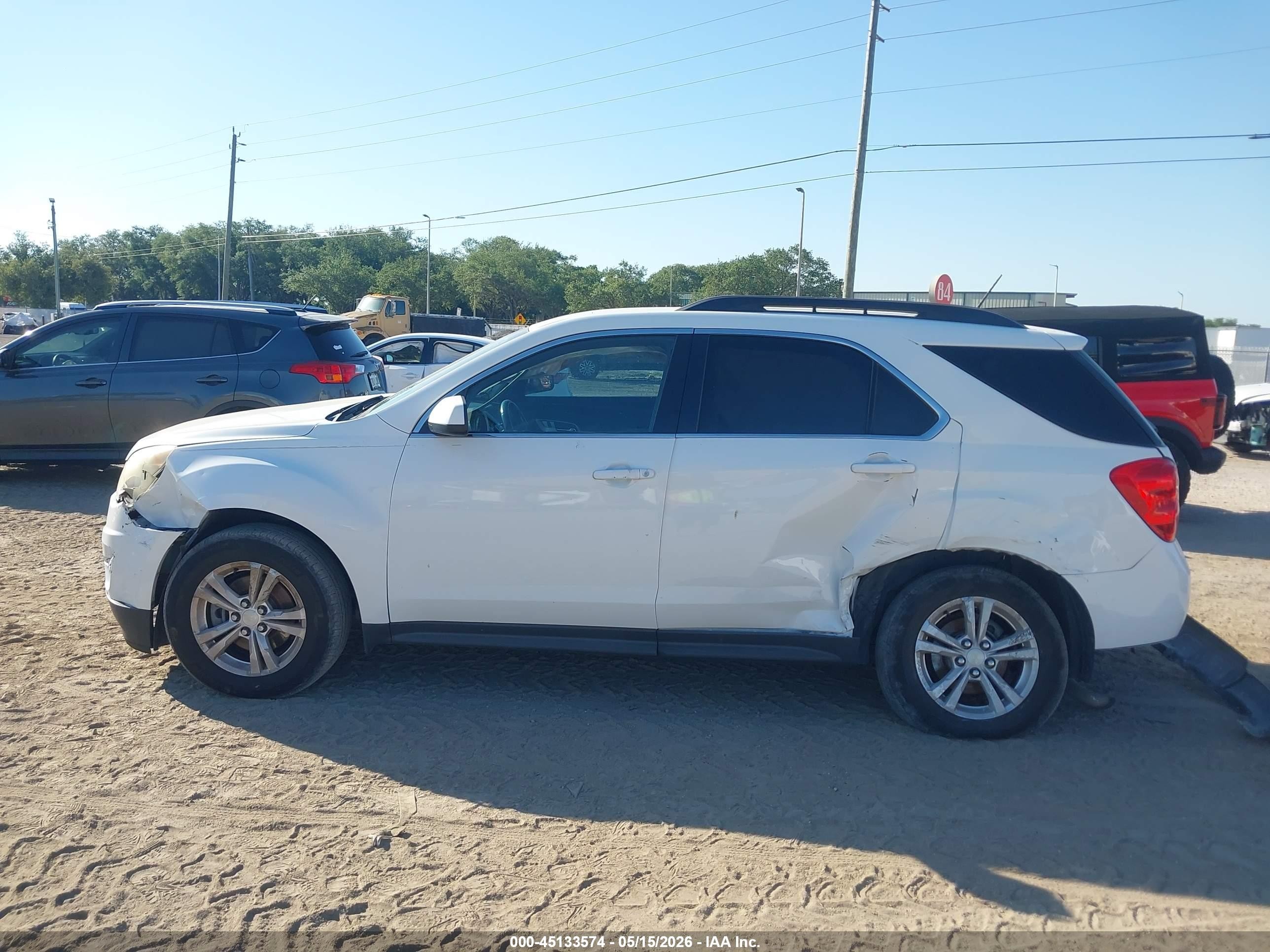 2014 Chevrolet Equinox 2lt White vin: 2GNALCEK7E6107737