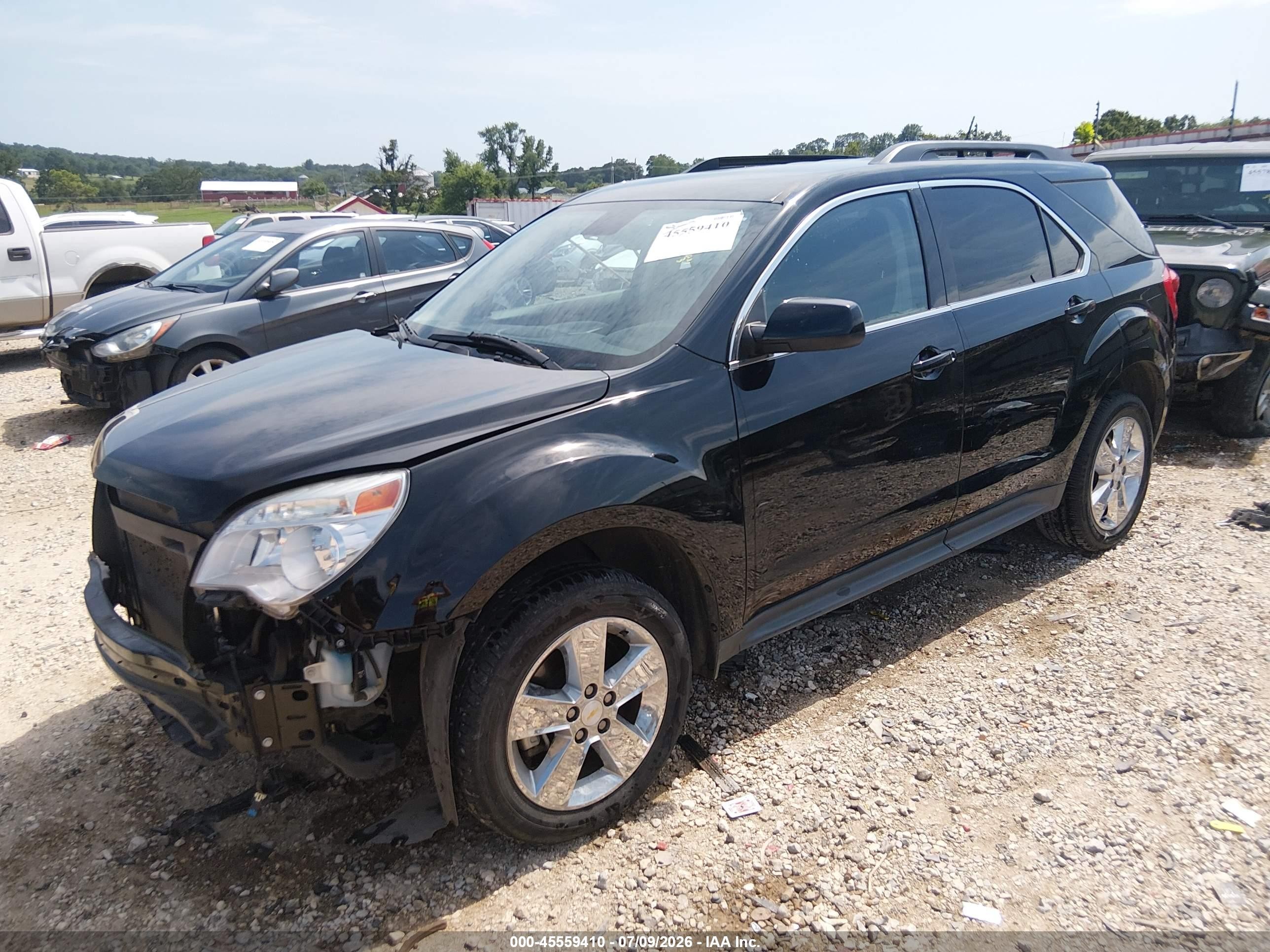 2014 Chevrolet Equinox Lt Black vin: 2GNALCEK7E6230258