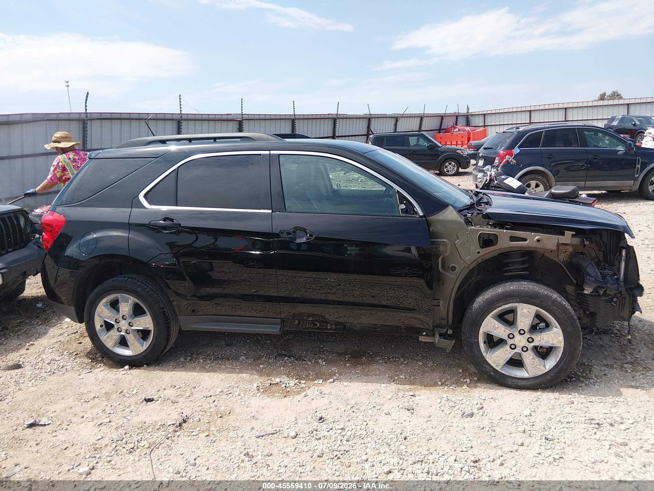 2014 Chevrolet Equinox Lt Black vin: 2GNALCEK7E6230258