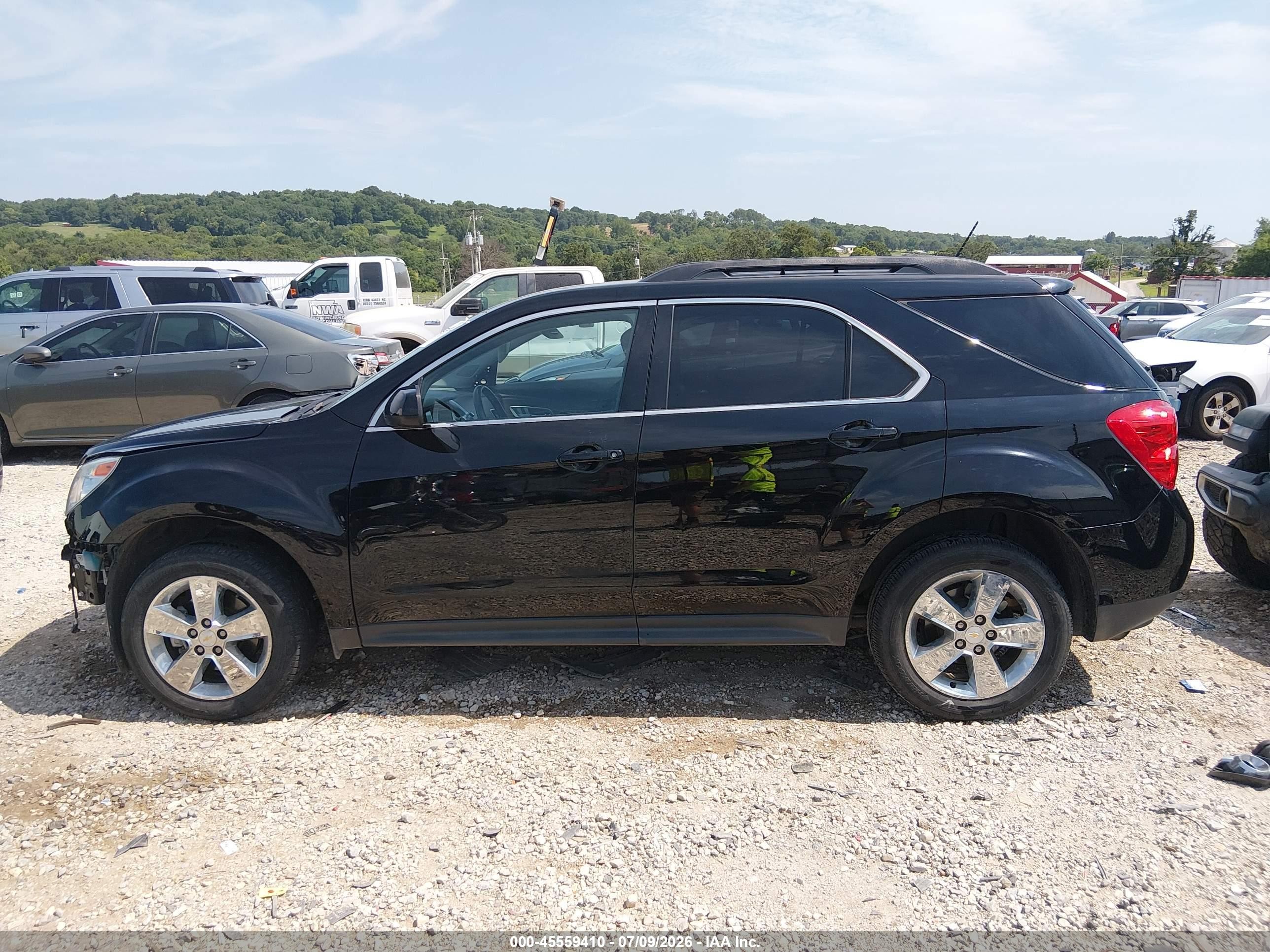 2014 Chevrolet Equinox Lt Black vin: 2GNALCEK7E6230258