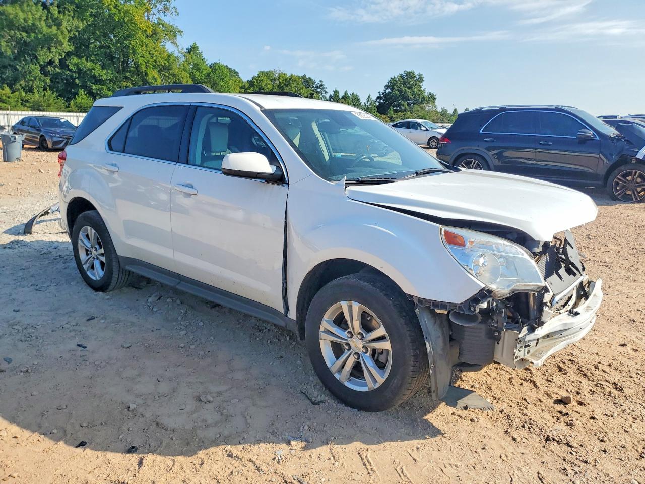 2014 Chevrolet Equinox Lt White vin: 2GNALCEK7E6317559