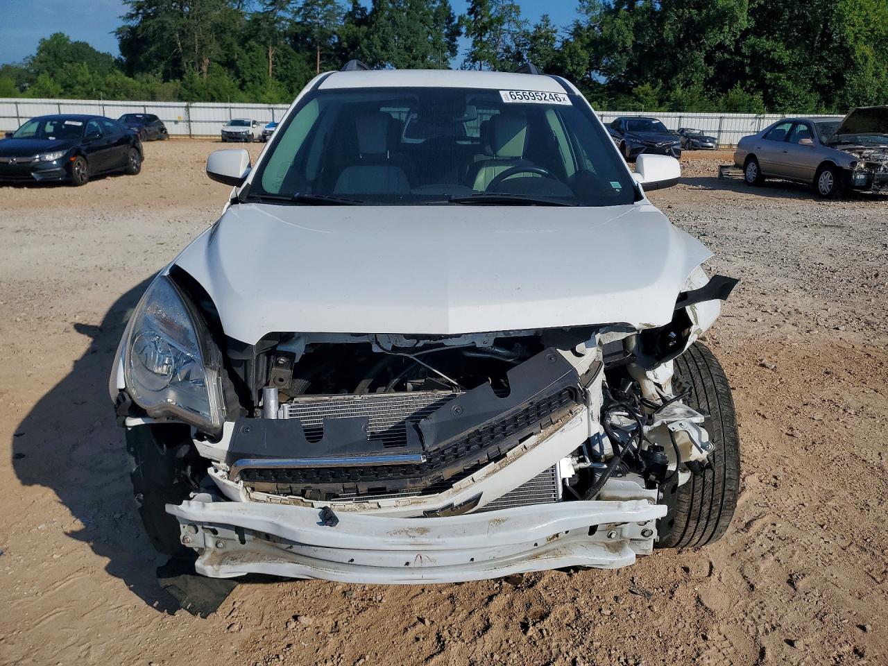 2014 Chevrolet Equinox Lt White vin: 2GNALCEK7E6317559