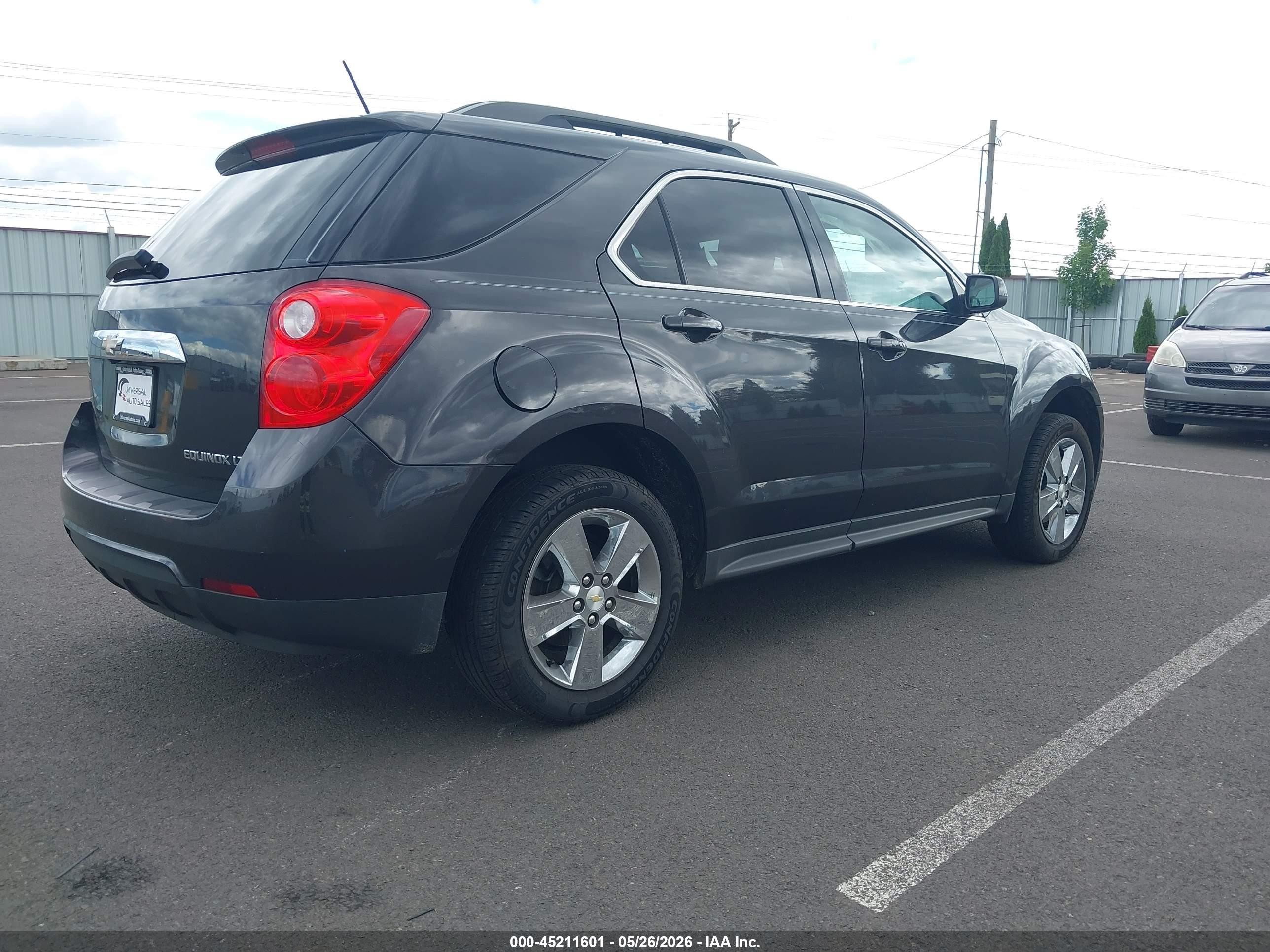 2015 Chevrolet Equinox 2lt Gray vin: 2GNALCEK7F6224249
