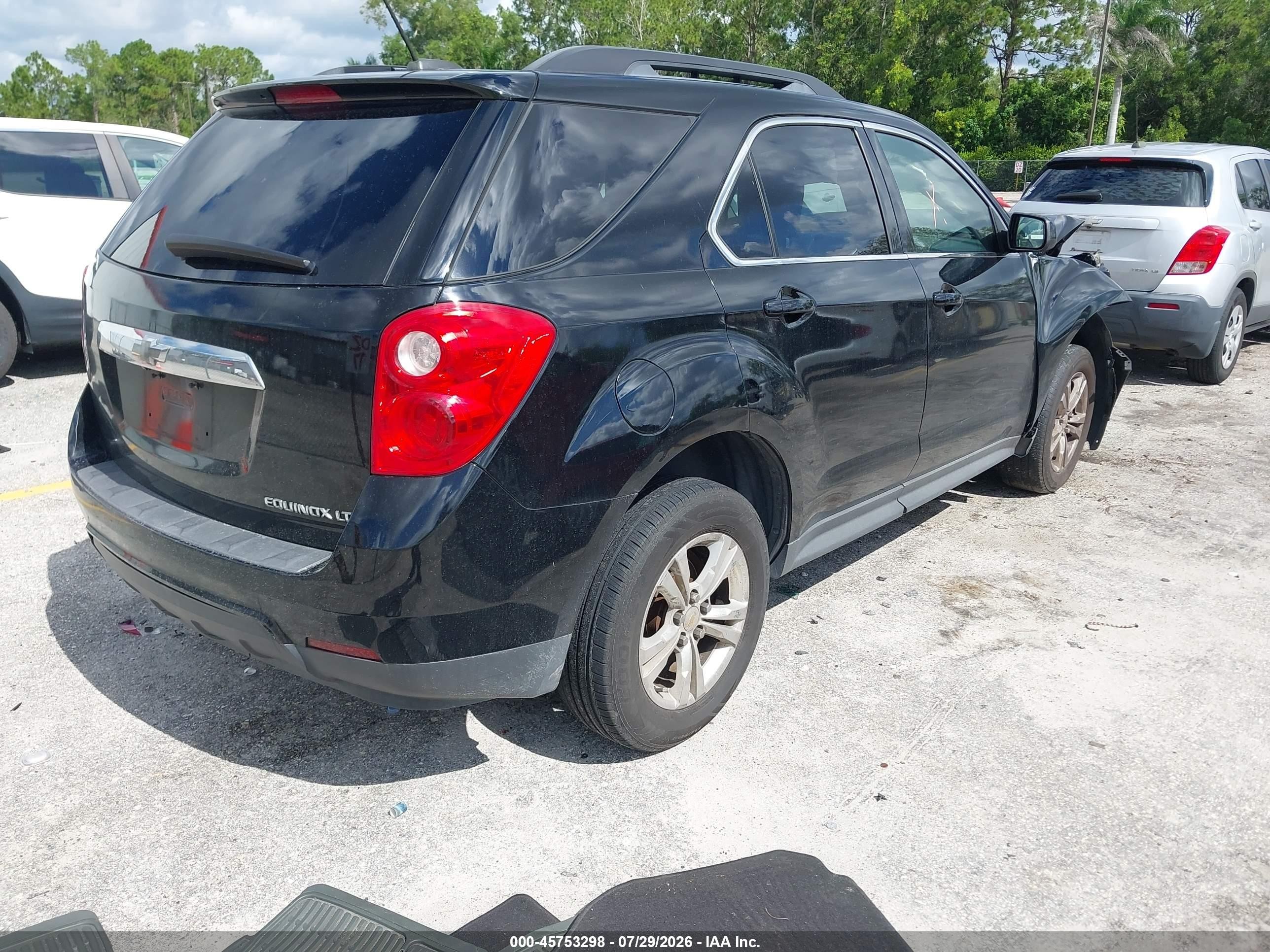 2015 Chevrolet Equinox Lt Black vin: 2GNALCEK8F6221277