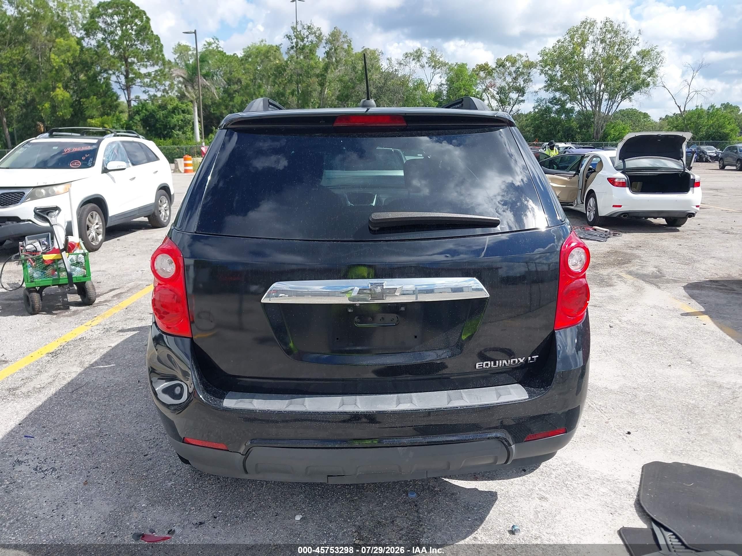 2015 Chevrolet Equinox Lt Black vin: 2GNALCEK8F6221277