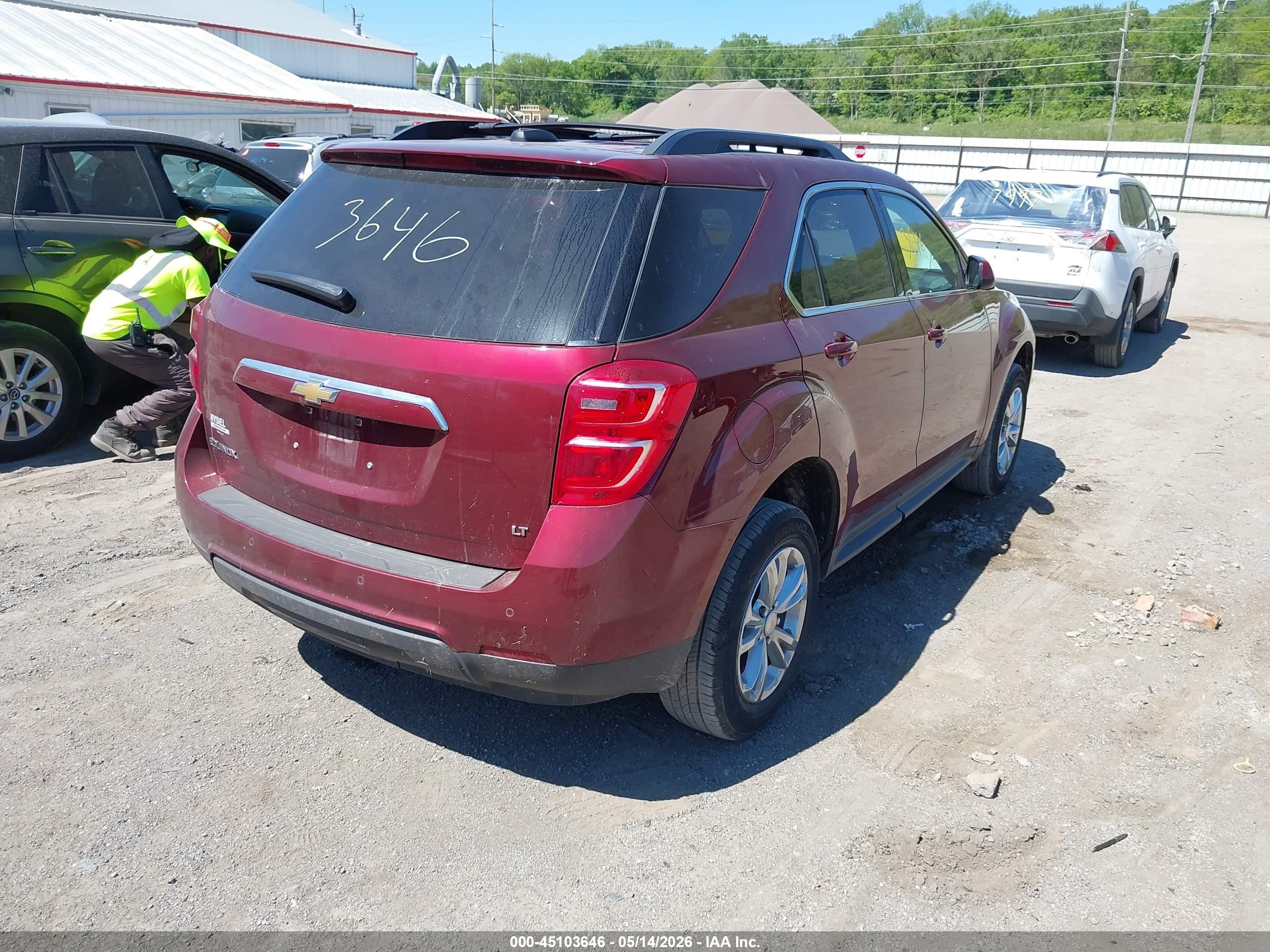 2017 Chevrolet Equinox Lt Red vin: 2GNALCEK8H1533941