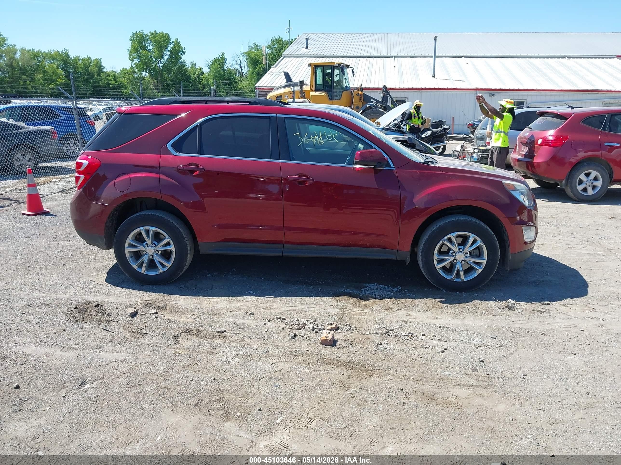 2017 Chevrolet Equinox Lt Red vin: 2GNALCEK8H1533941