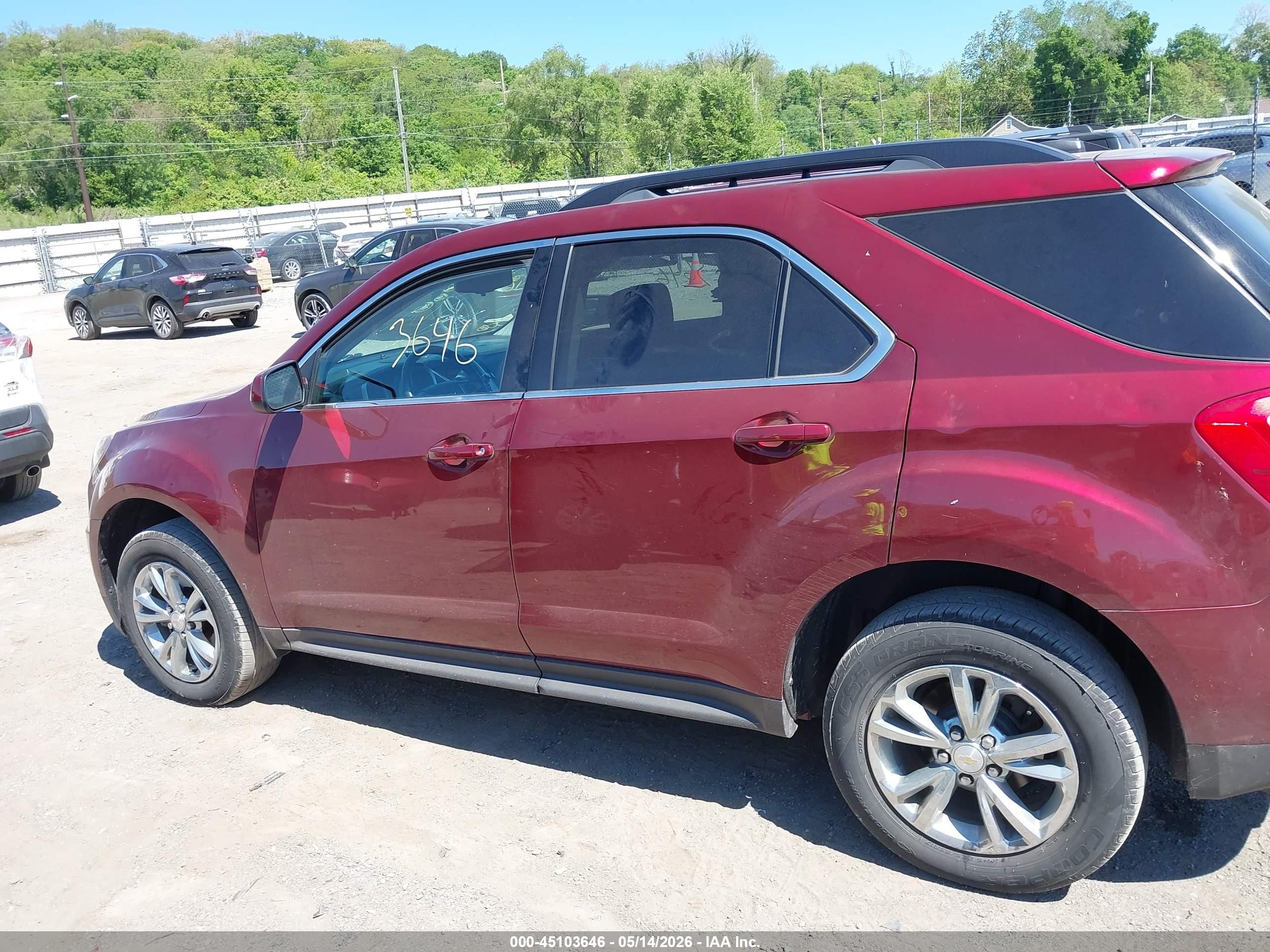 2017 Chevrolet Equinox Lt Red vin: 2GNALCEK8H1533941