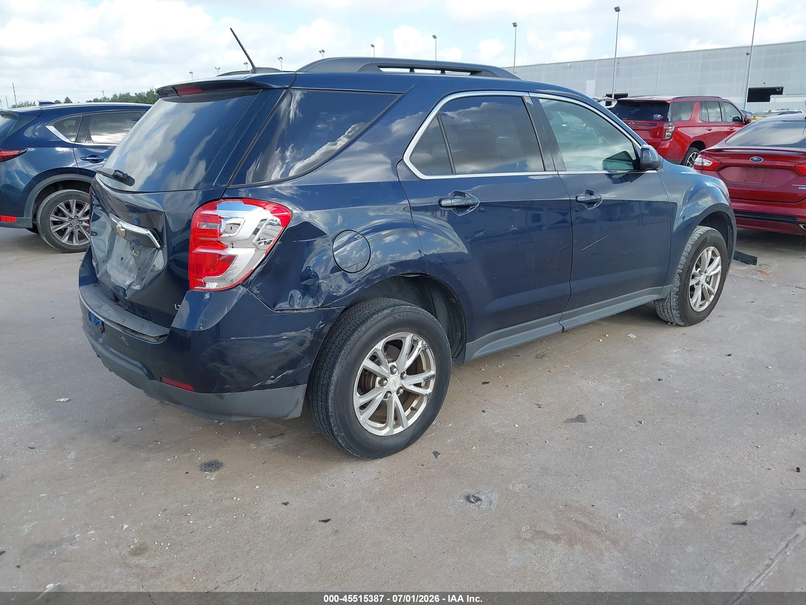 2017 Chevrolet Equinox Lt Синий vin: 2GNALCEK8H6153288
