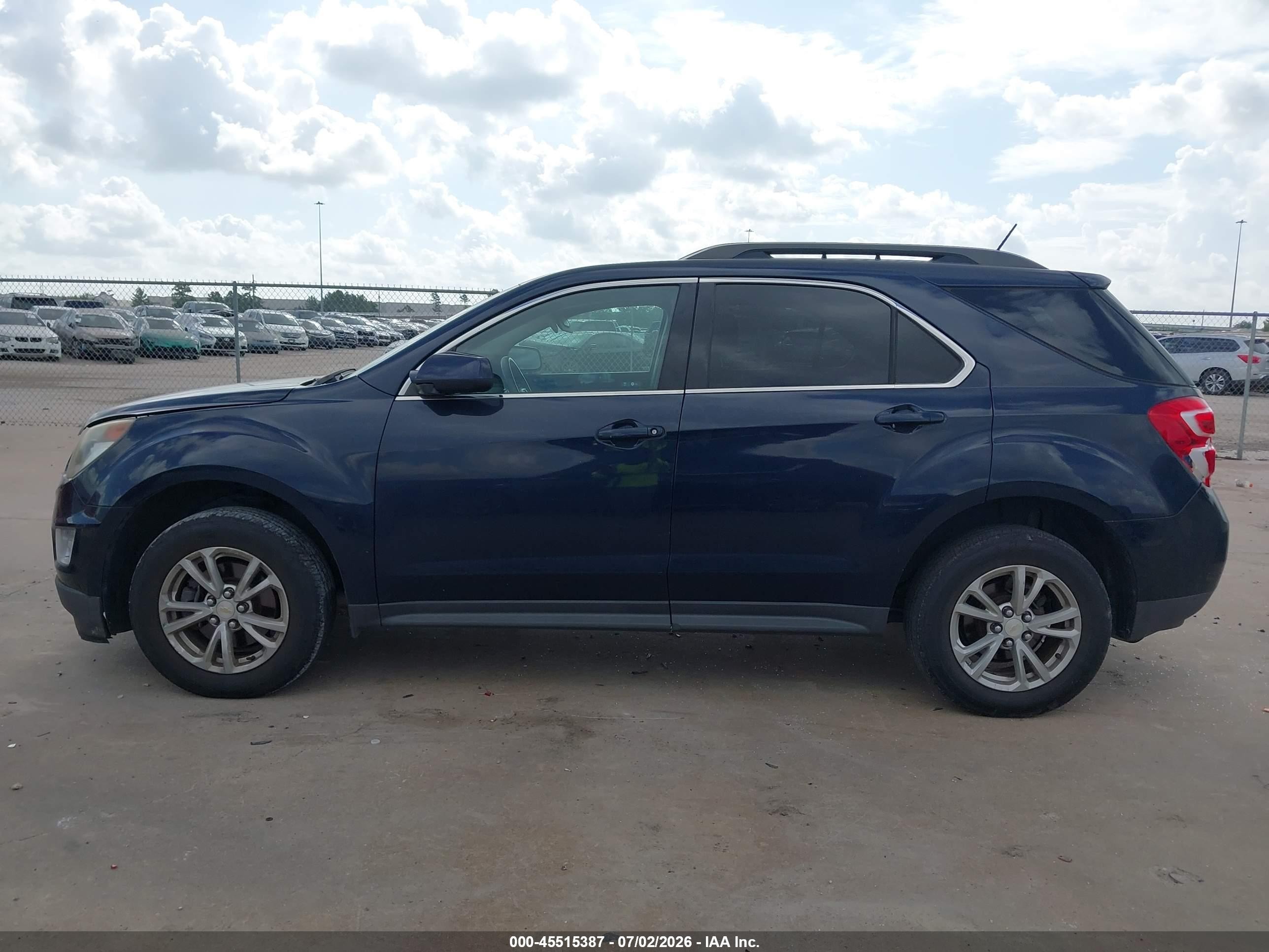 2017 Chevrolet Equinox Lt Синий vin: 2GNALCEK8H6153288