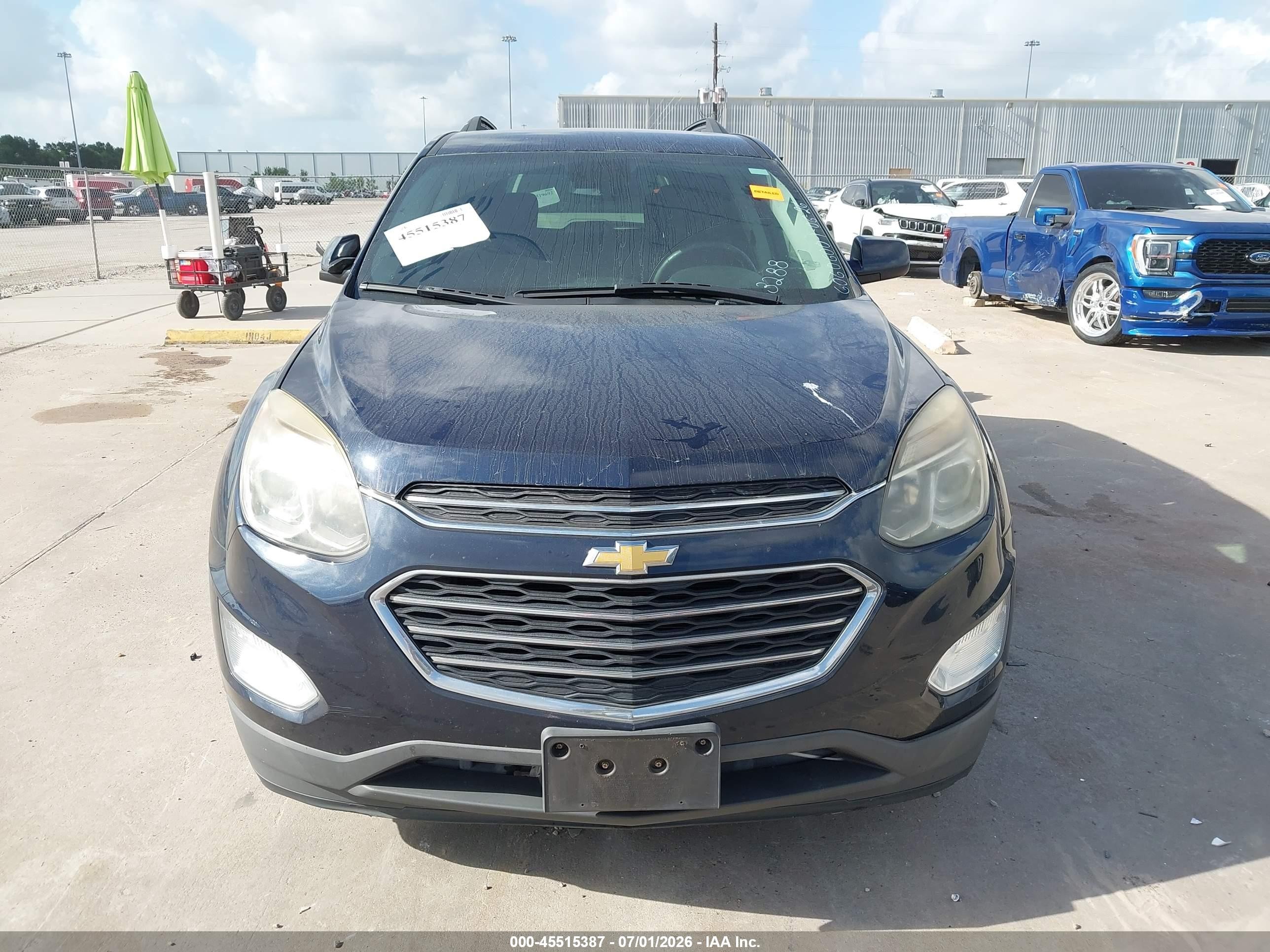 2017 Chevrolet Equinox Lt Синий vin: 2GNALCEK8H6153288