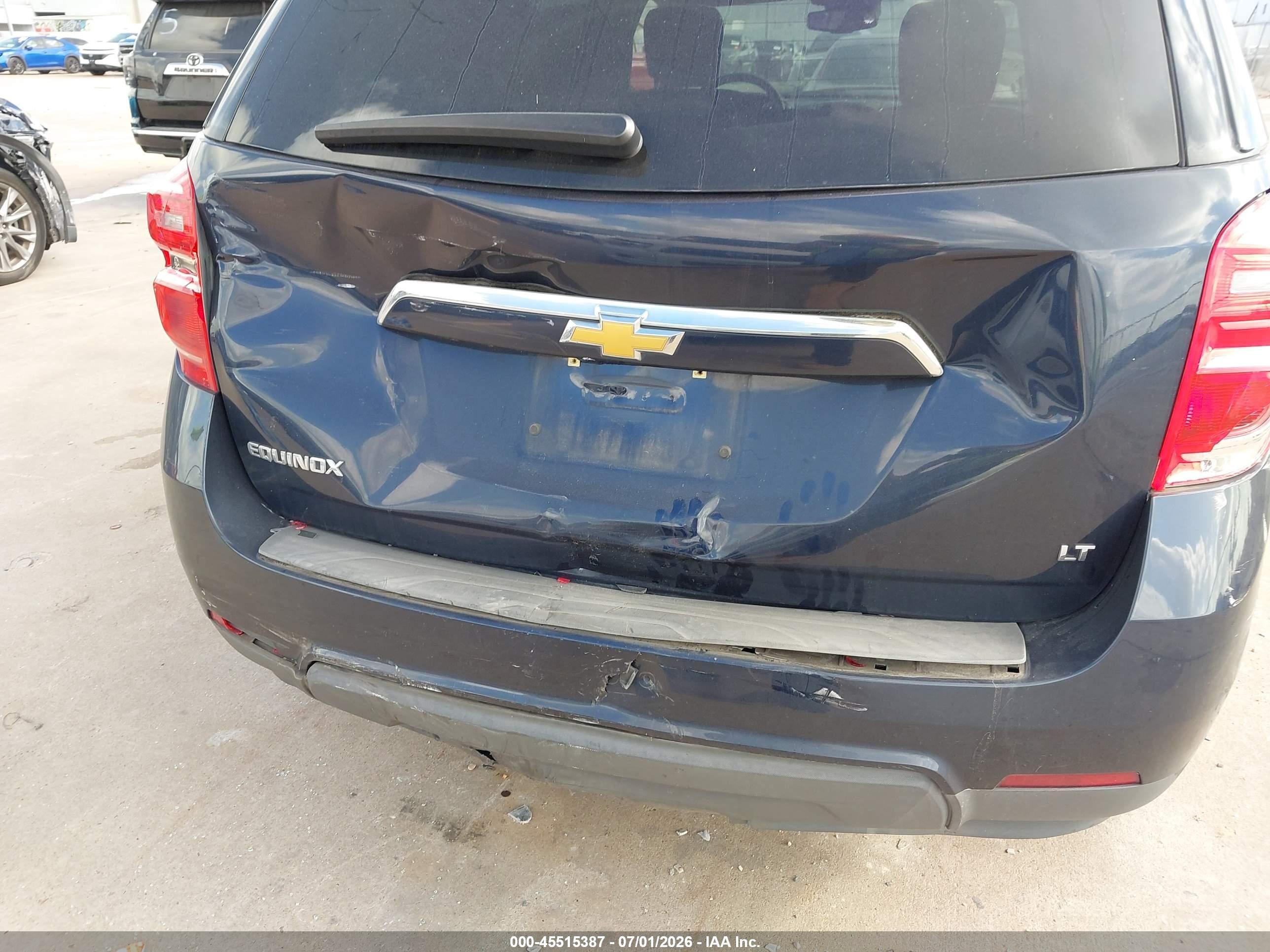 2017 Chevrolet Equinox Lt Синий vin: 2GNALCEK8H6153288