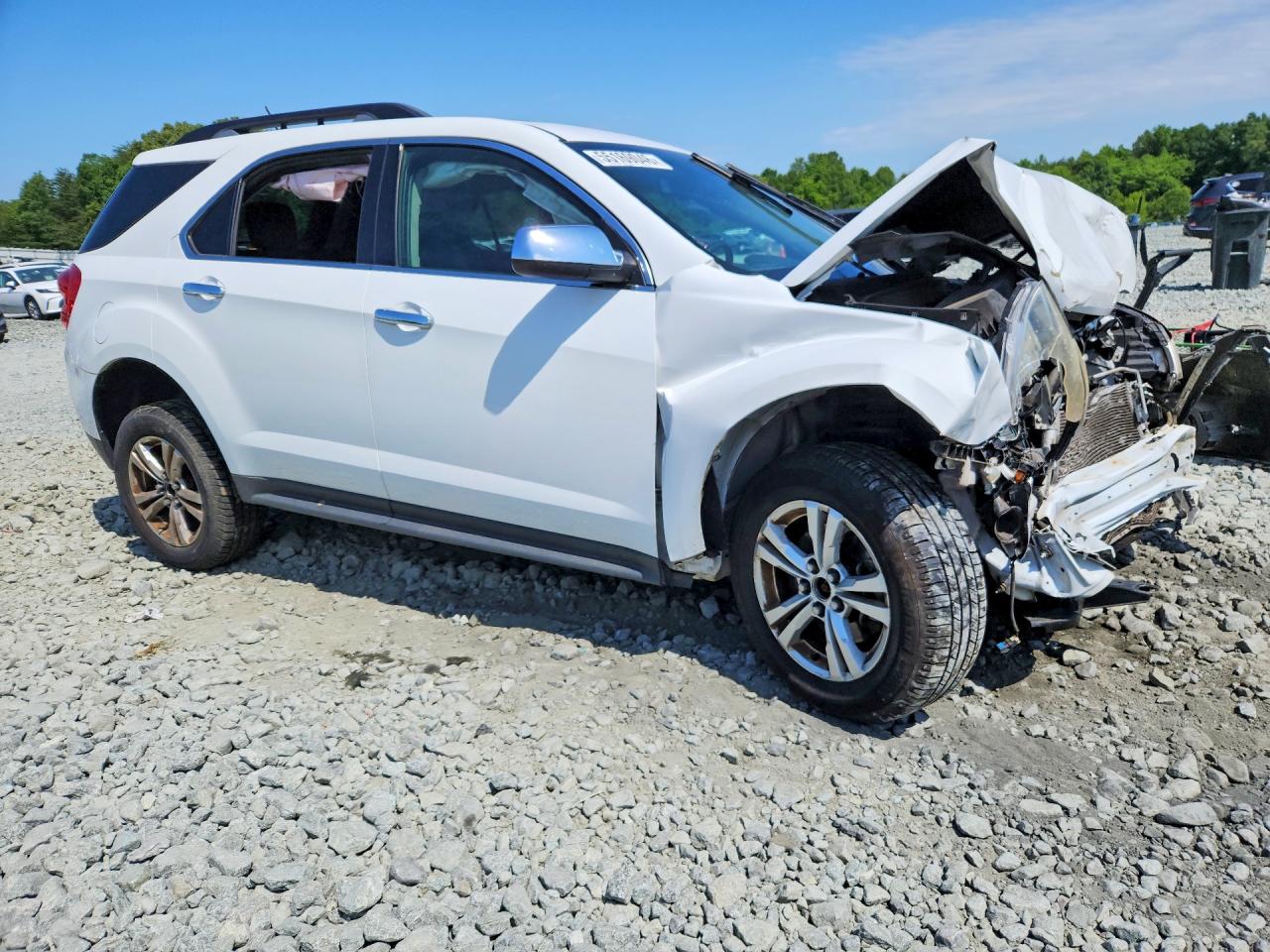 2015 Chevrolet Equinox Lt White vin: 2GNALCEK9F6271878