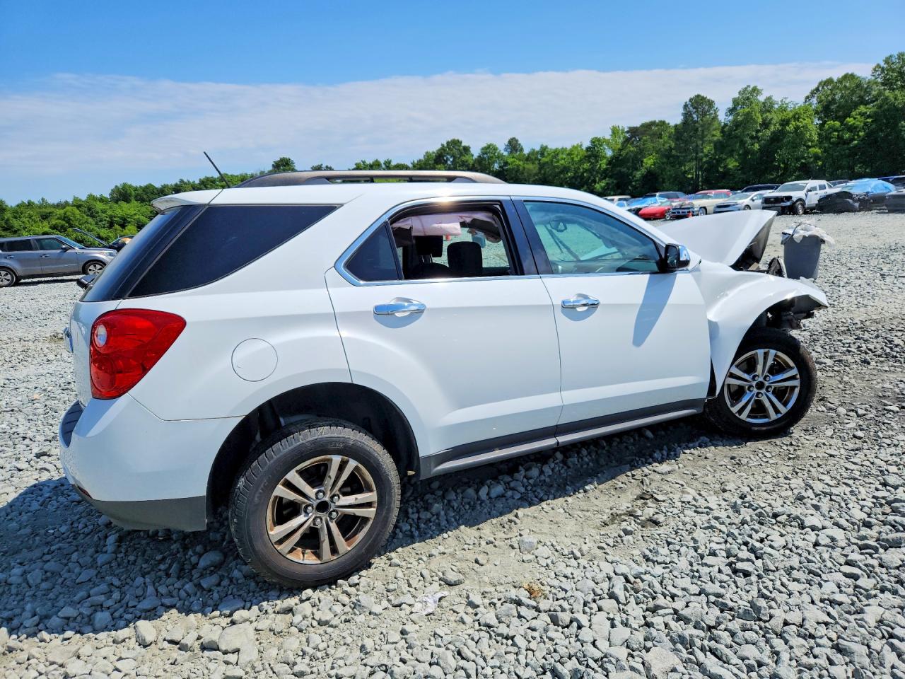 2015 Chevrolet Equinox Lt White vin: 2GNALCEK9F6271878