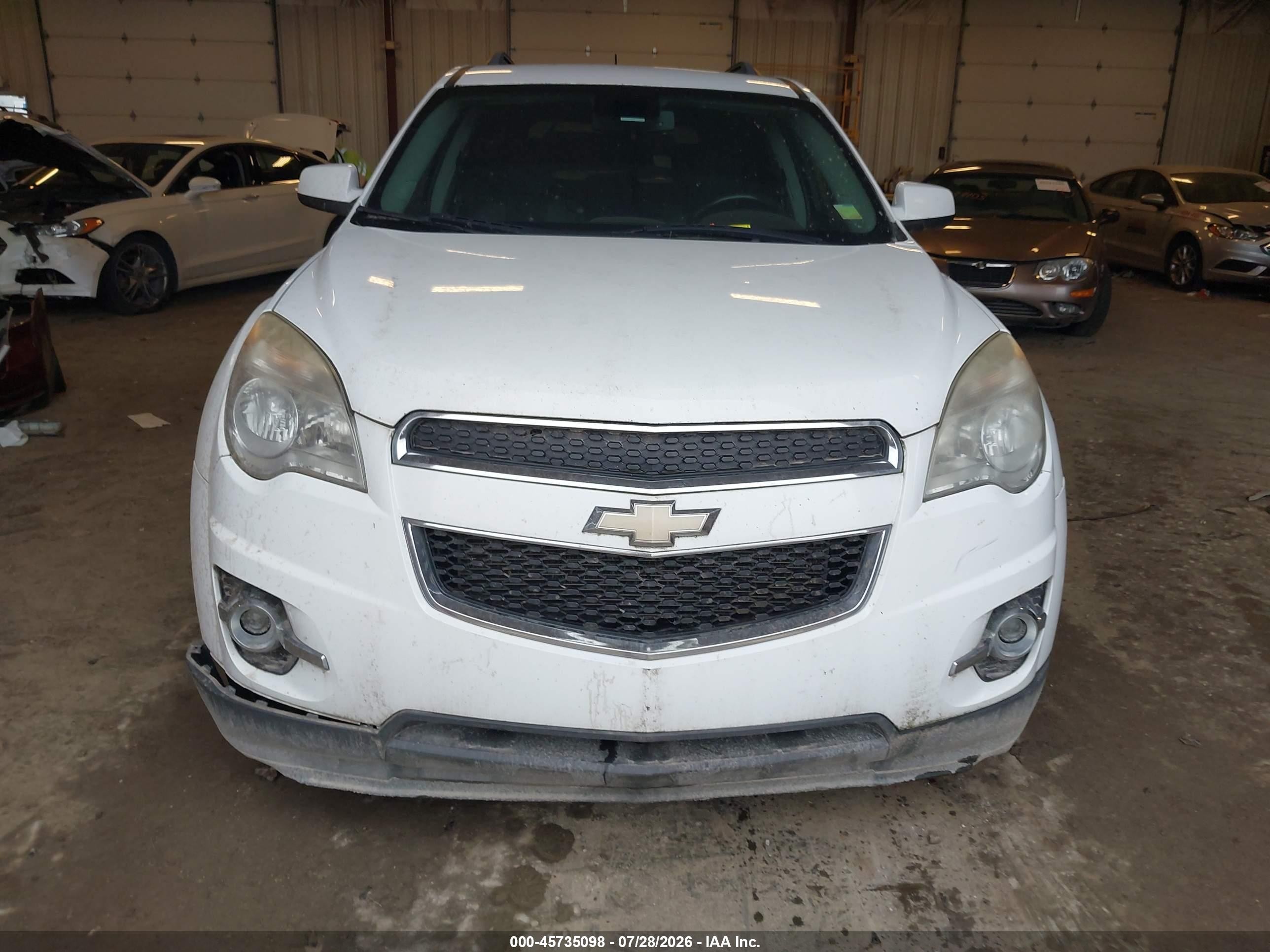 2015 Chevrolet Equinox Lt White vin: 2GNALCEK9F6379918