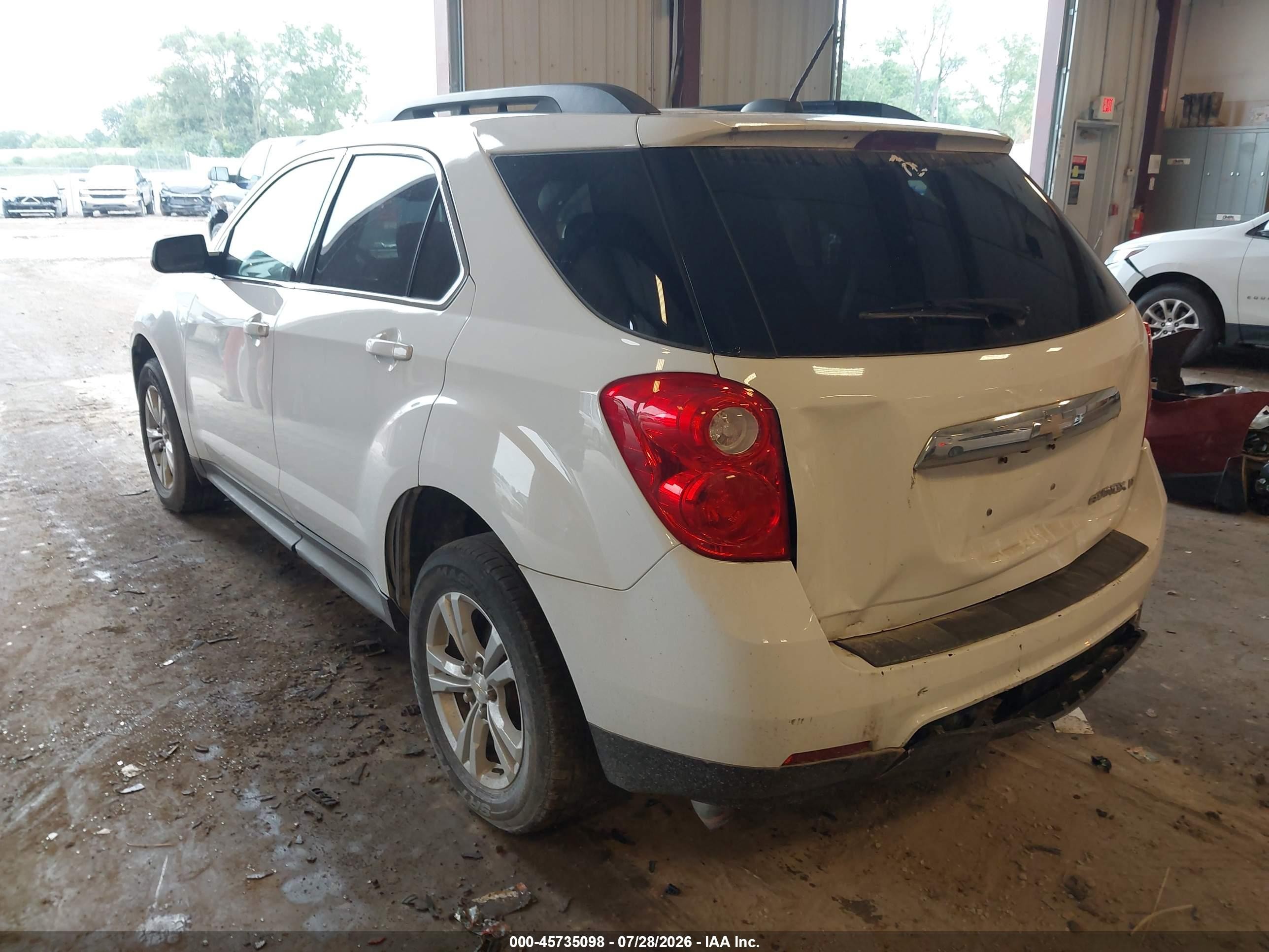 2015 Chevrolet Equinox Lt White vin: 2GNALCEK9F6379918