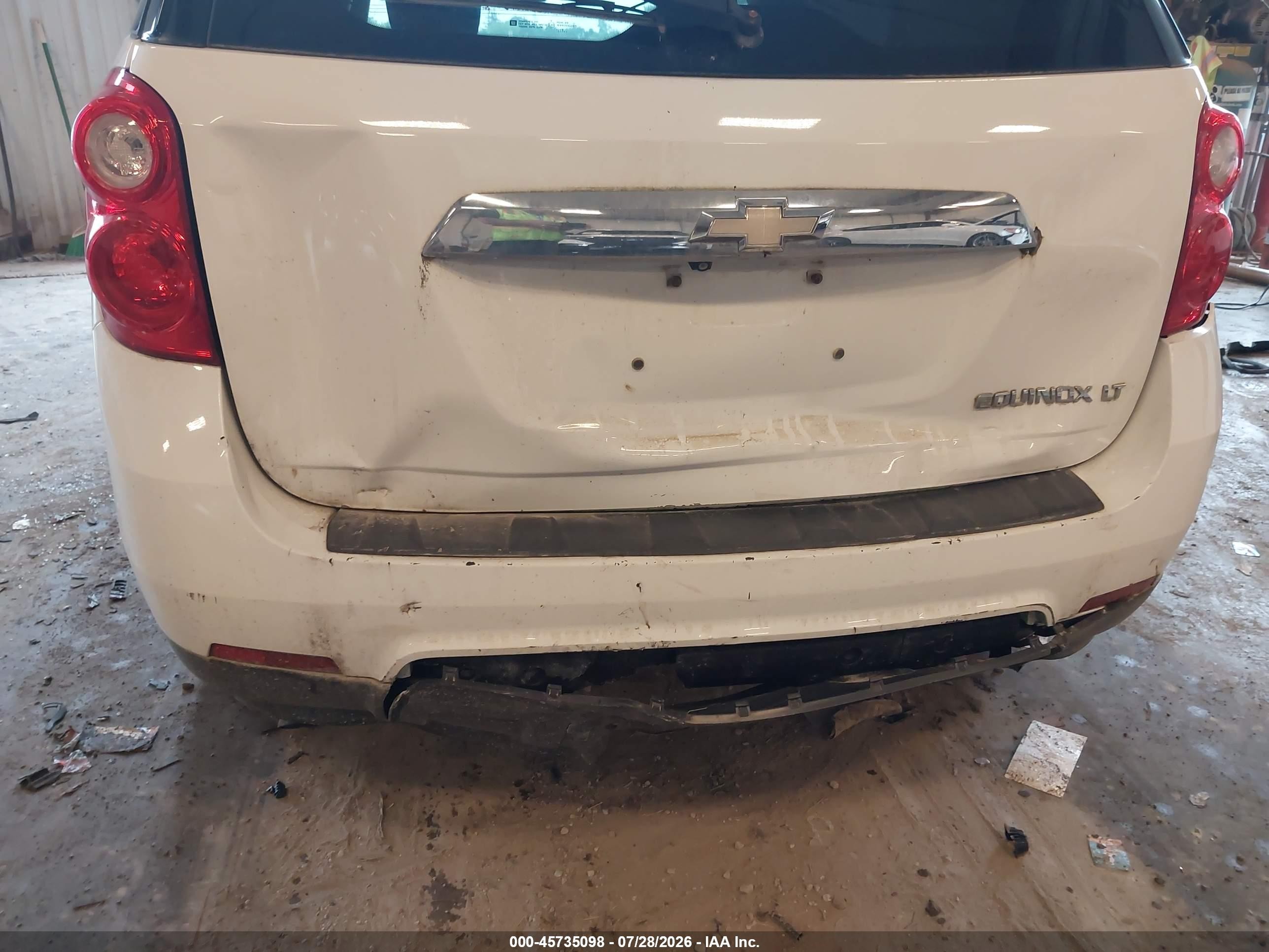 2015 Chevrolet Equinox Lt White vin: 2GNALCEK9F6379918